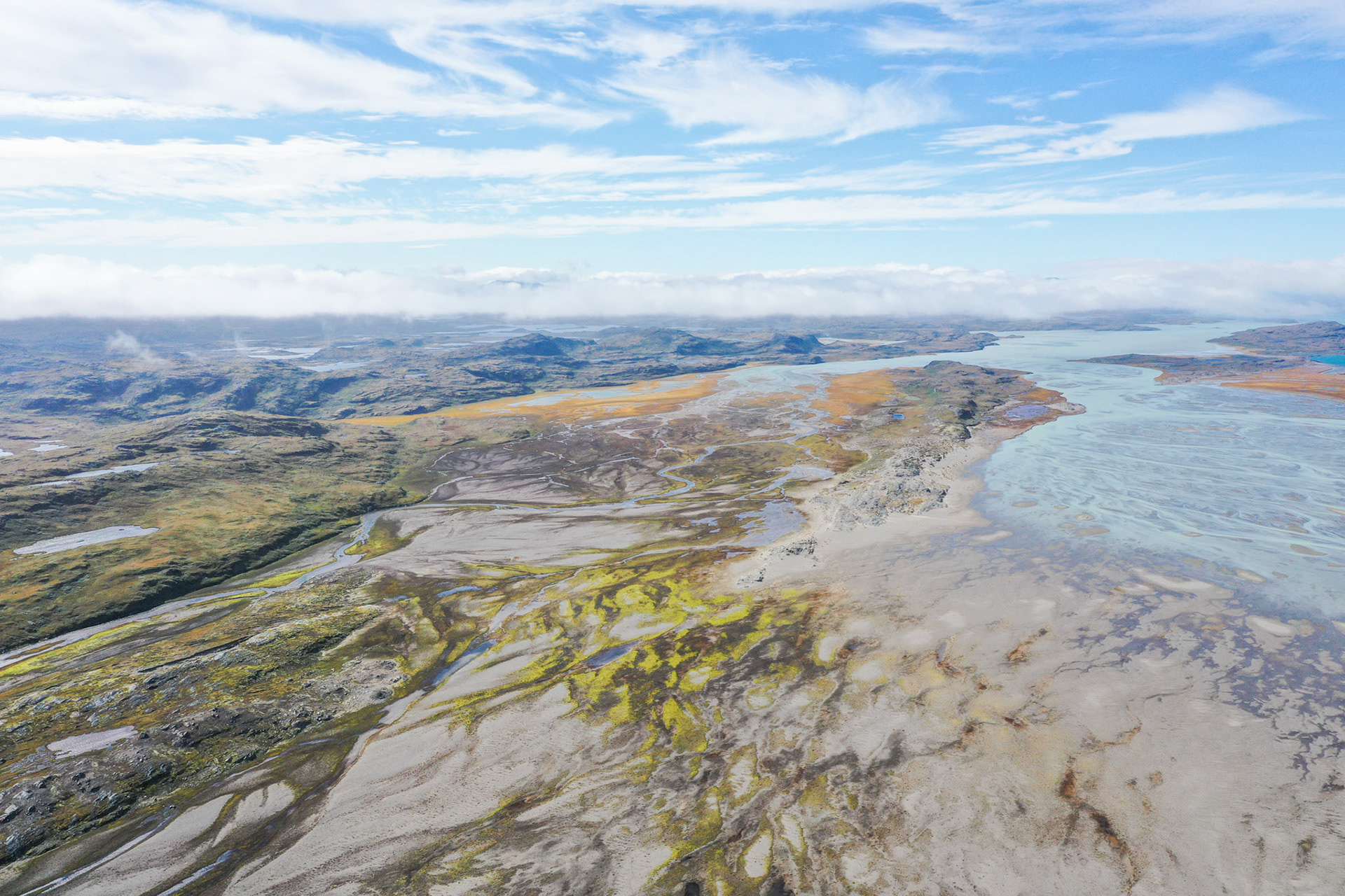 A view from above -- flew the drone around after making a map of the potential field.