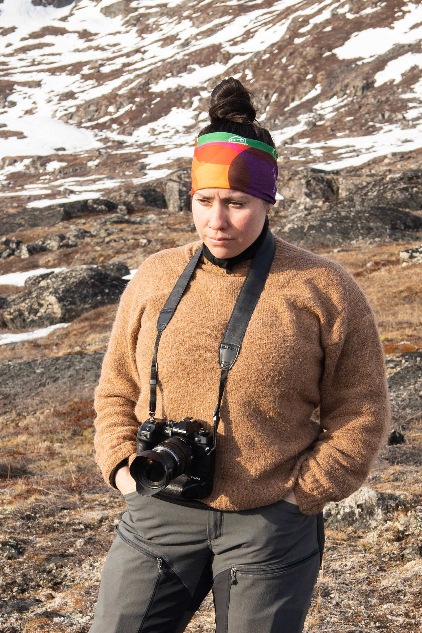 Sarah and her constant companion (her camera!)