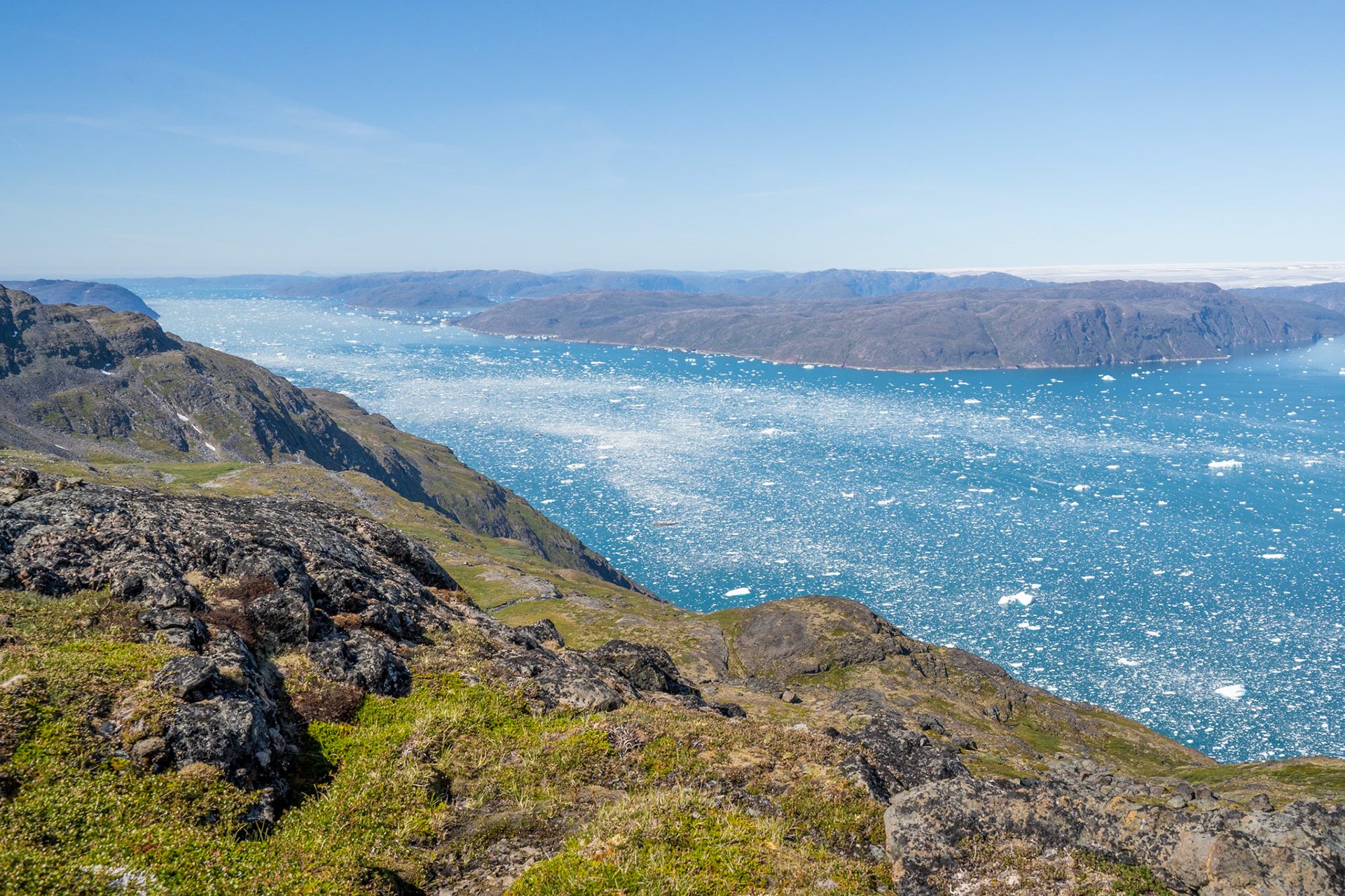 The icy fjord from a hike in Narsaq I took with Arnaq and friends.
