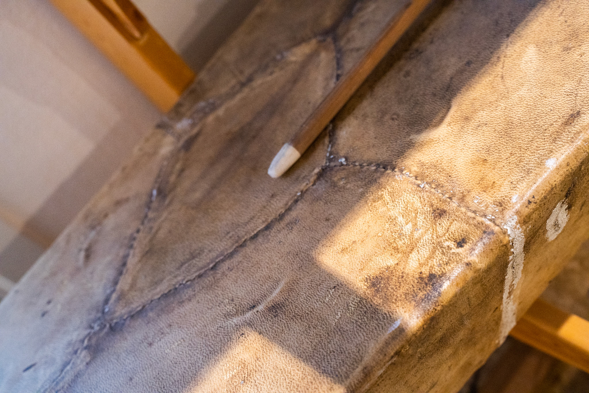 Sealskin qajaq in the Qaqortoq Museum.