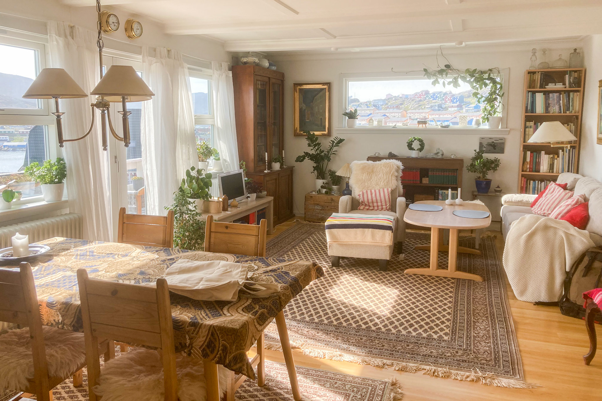 Rie from Campus Kujalleq let me house-sit for the summer. It was a beautiful home and perfect for art and dinners with friends. (Taken on my phone)