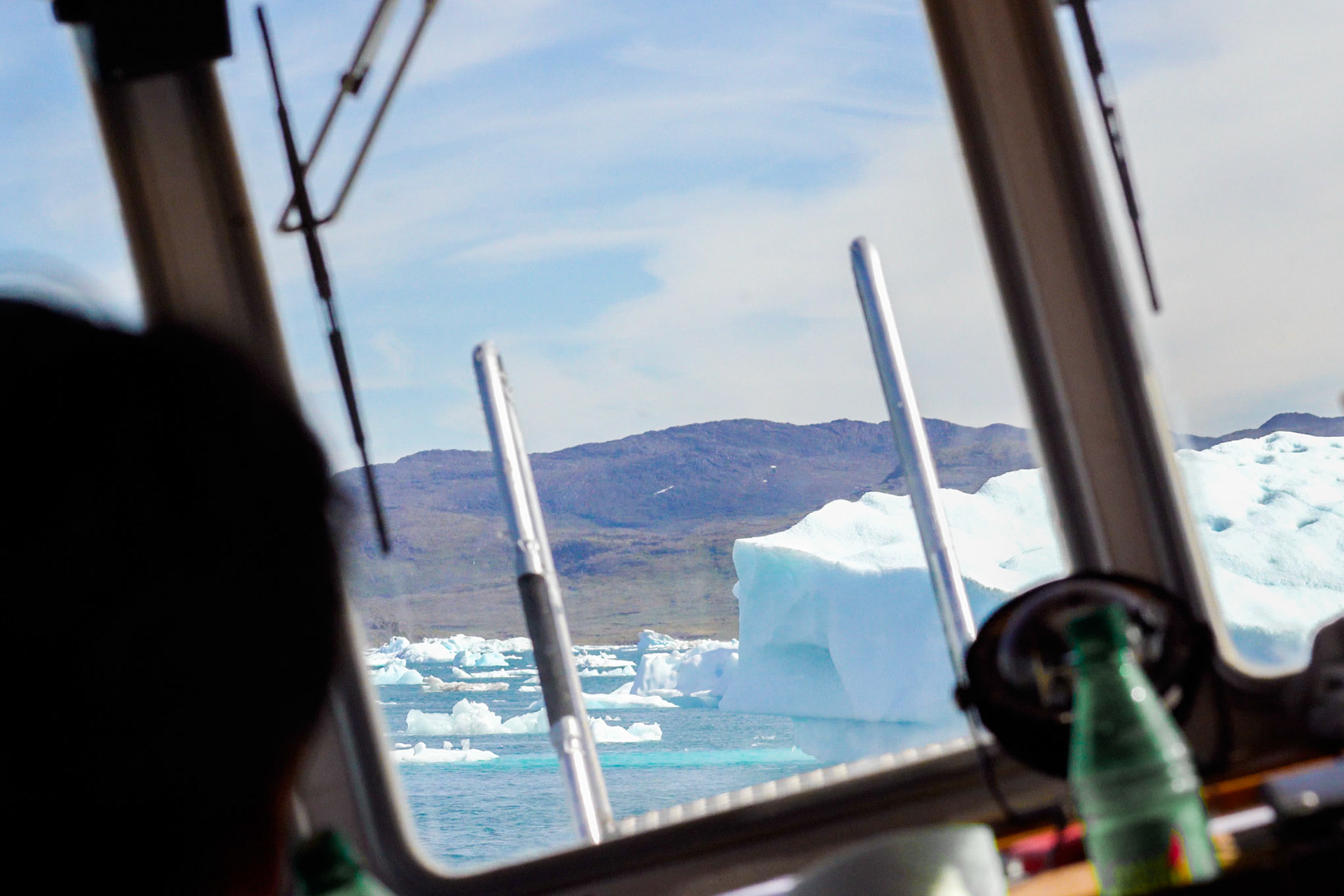 Obstacle course in the fjord en-route to Narsaq. (Still from camera video)