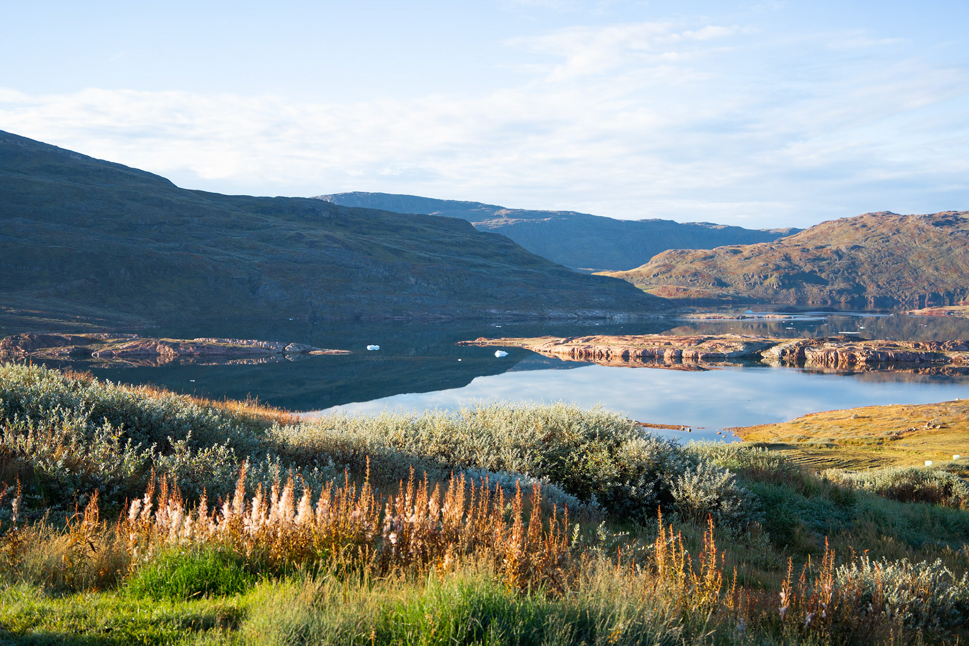 Tasiusaq, river beauty in seed, and fjord waters.