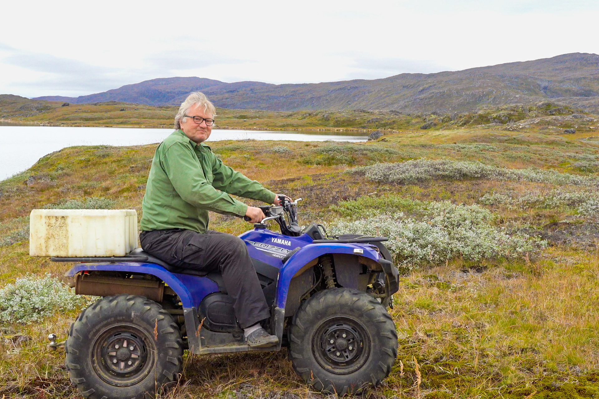 Stefan giving a grin before speeding off to another task.