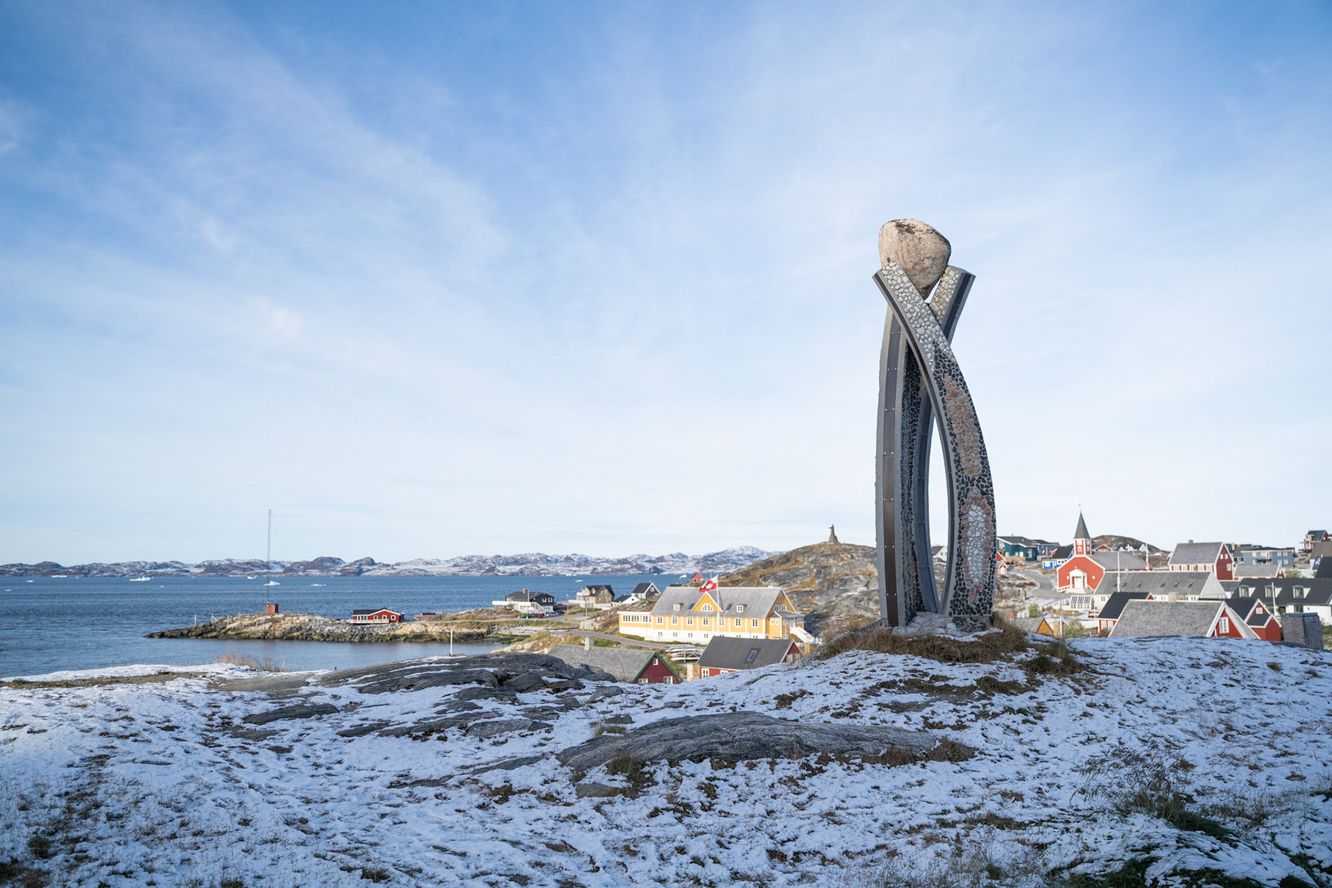 Sculpture in Nuuk (Photo by Carson Brown)