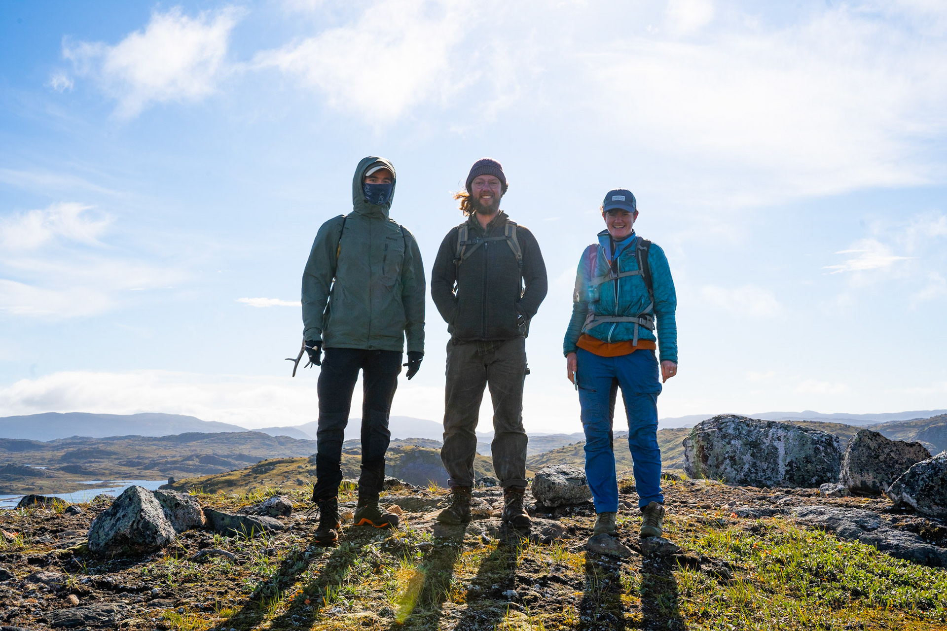 On a soil sample survey to a potential field with David, Carson, and Ginny.