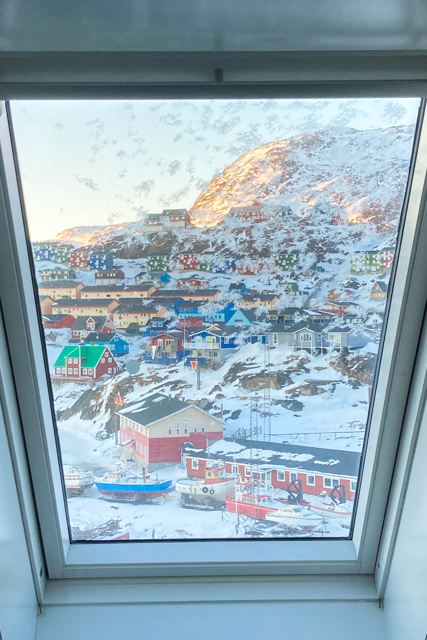 View of town from another window. (Taken on my phone)