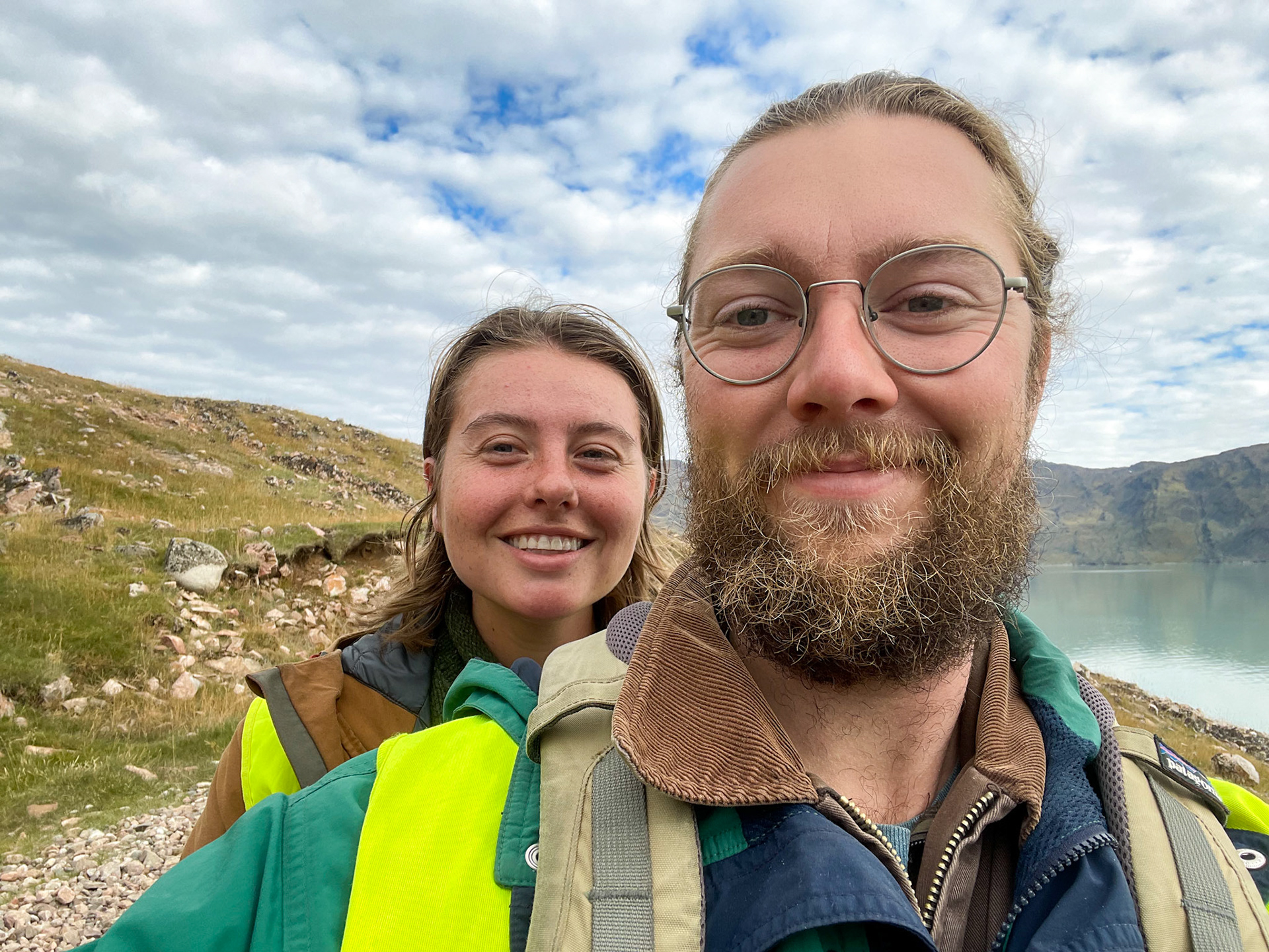 Carson and I on the atv! (Taken on my phone)