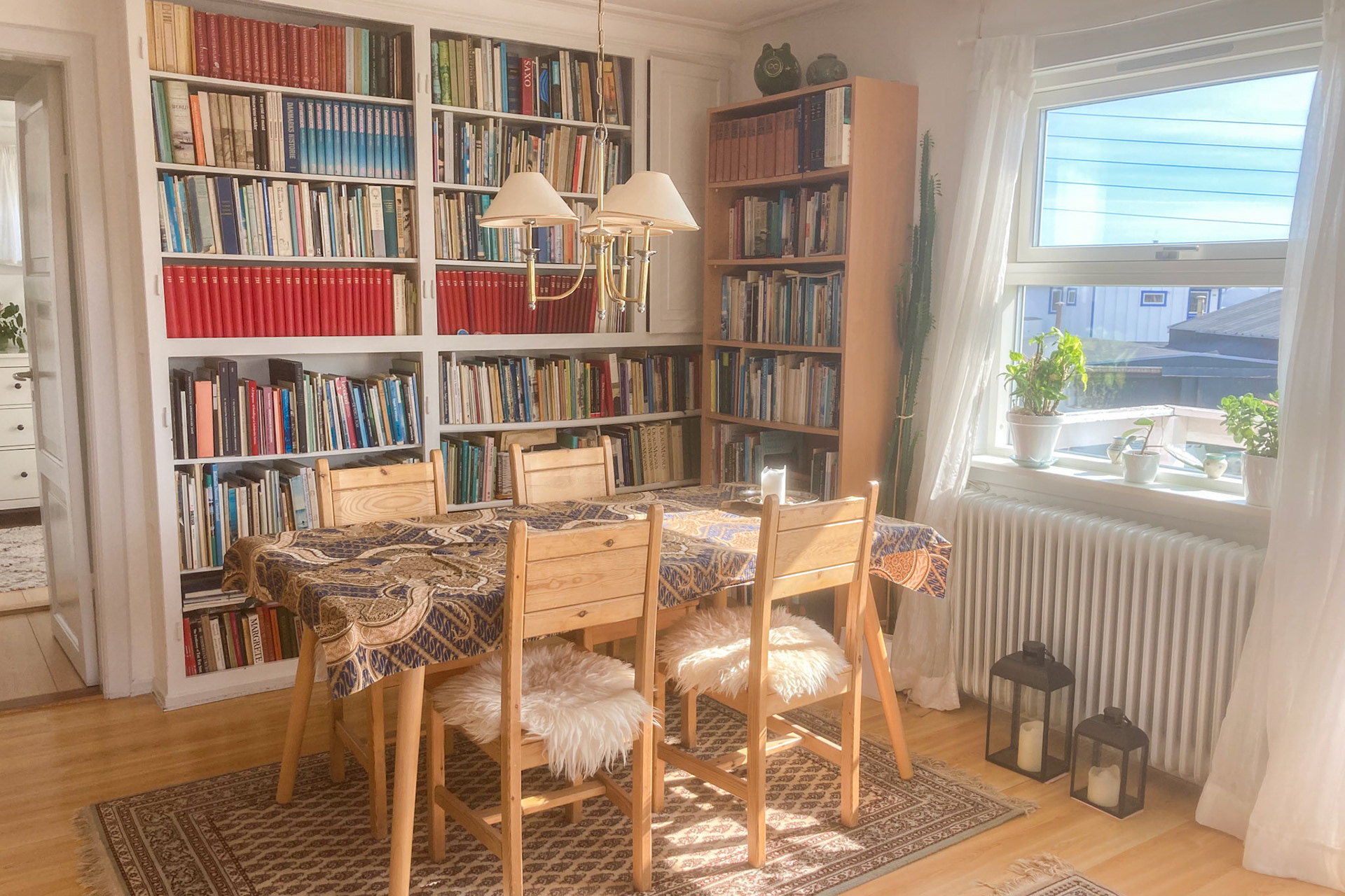 Rie from Campus Kujalleq let me house-sit for the summer. It was a beautiful home and perfect for art and dinners with friends. (Taken on my phone)