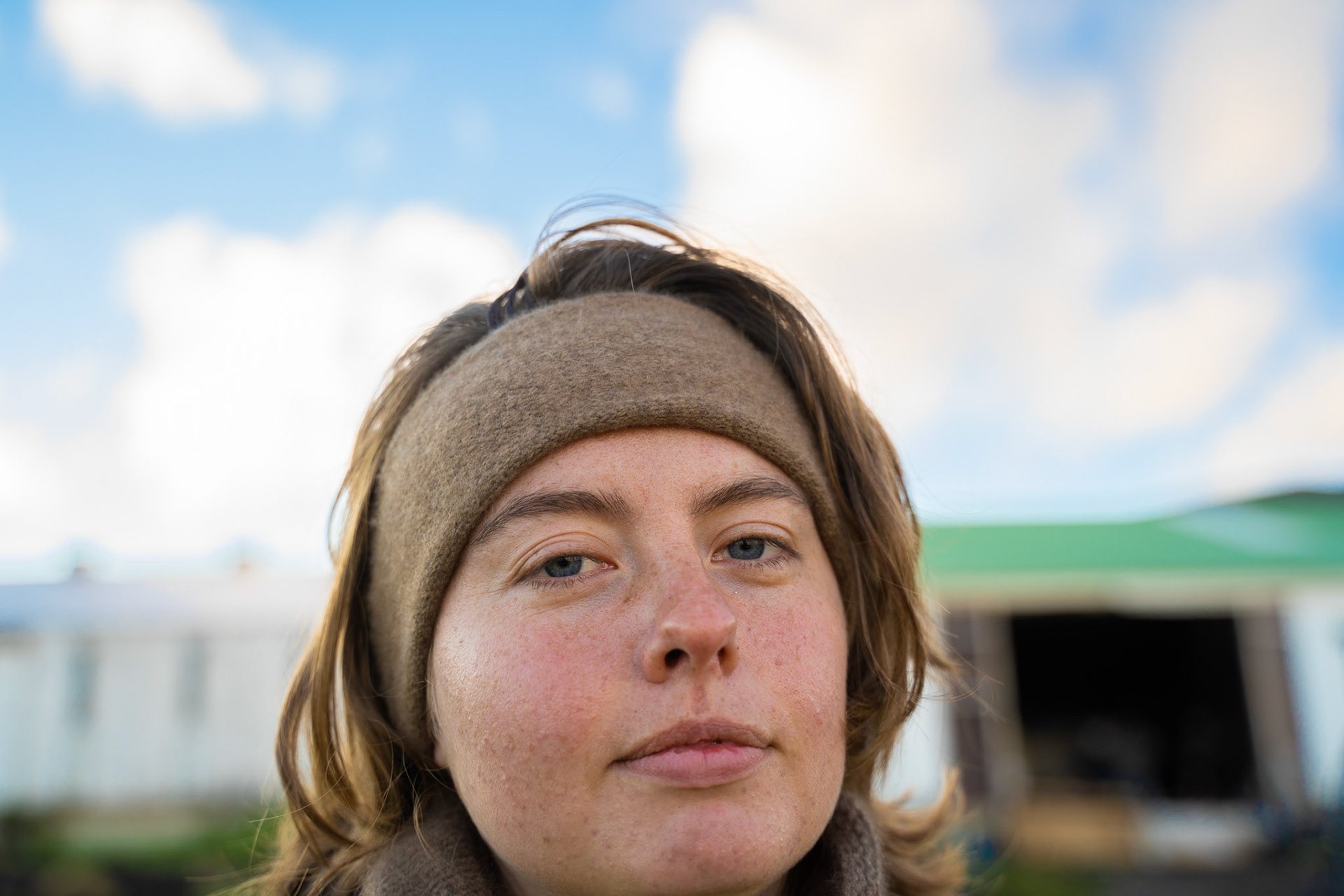 Me and my second home (the sheep barn at Sillisit). (Photo by Carson Brown)