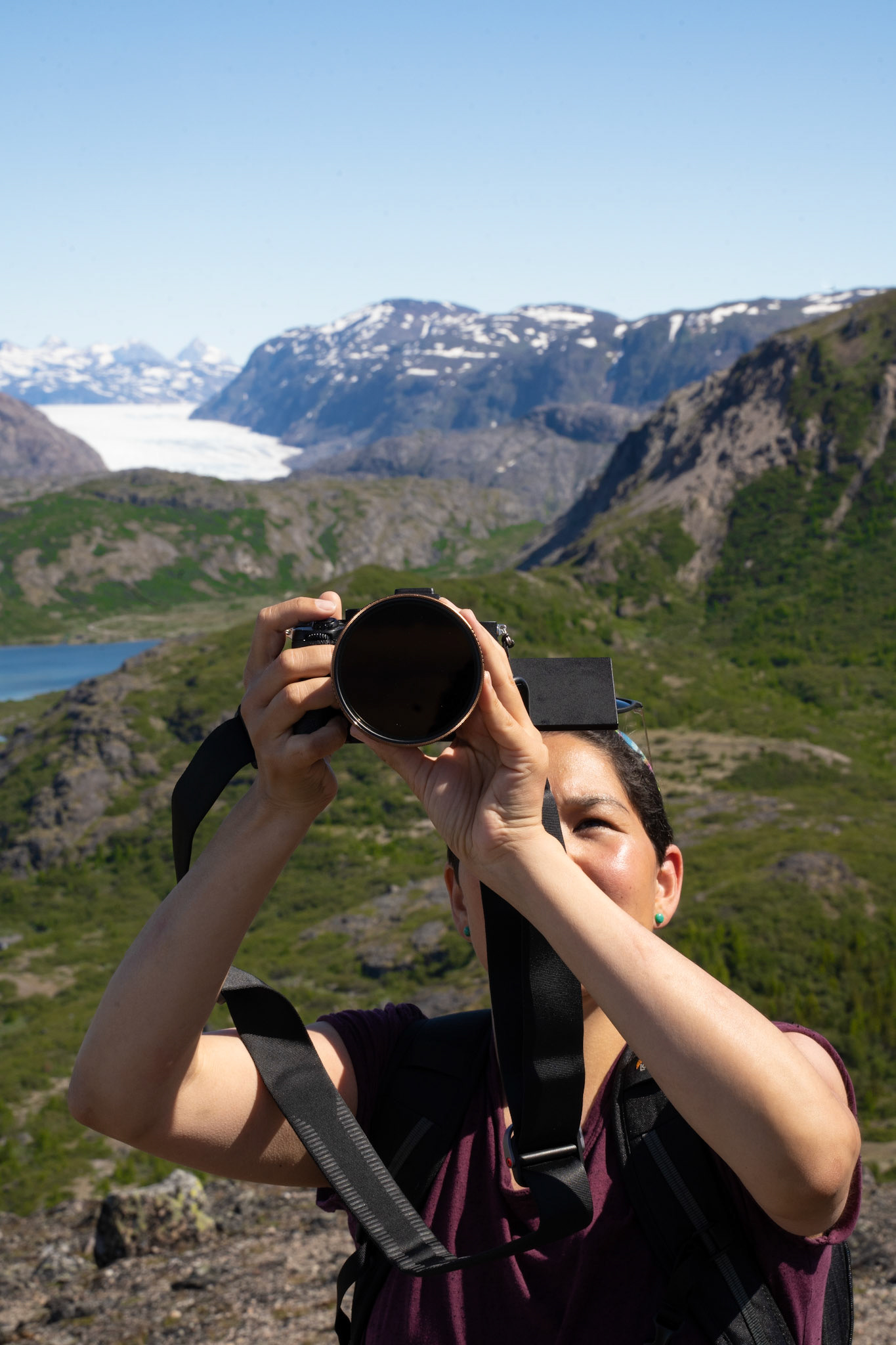 Arina and her third eye (lens).