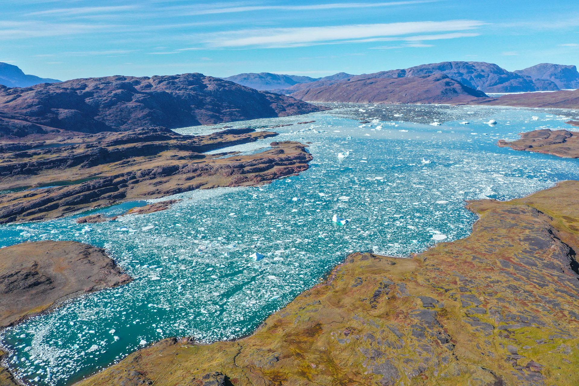 Tasiusaq. (Drone photo)