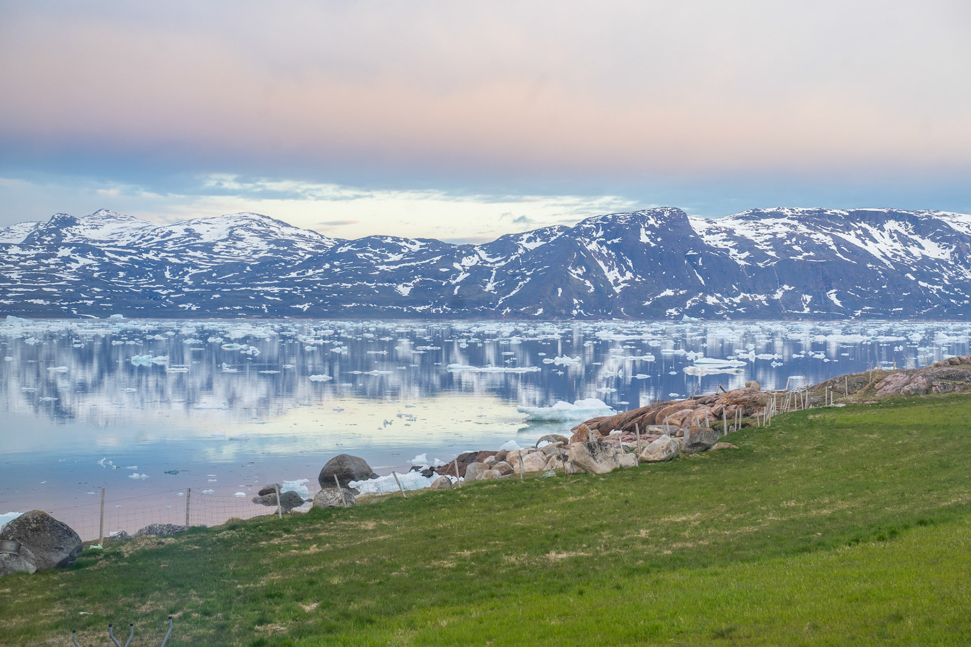 Walking to the barn, 10pm.