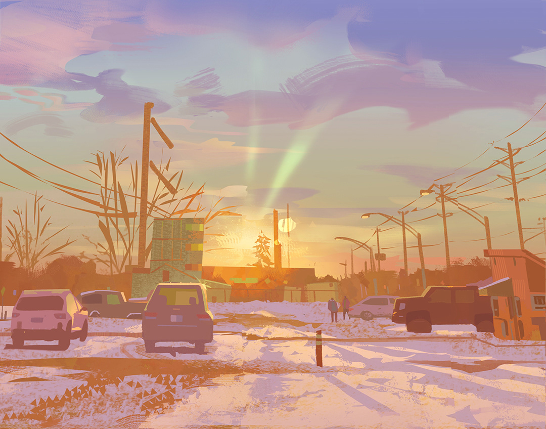 Sunset at Windsor ON