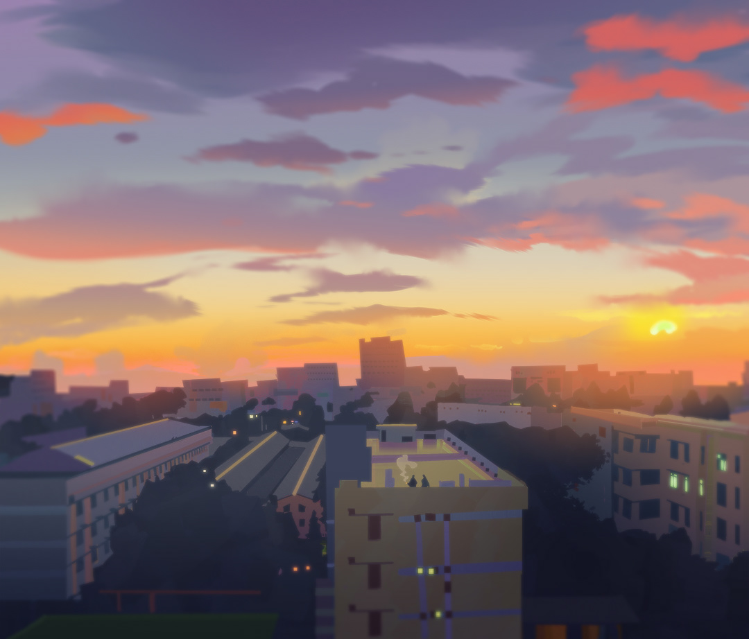 Sunset at Ho Chi Minh city