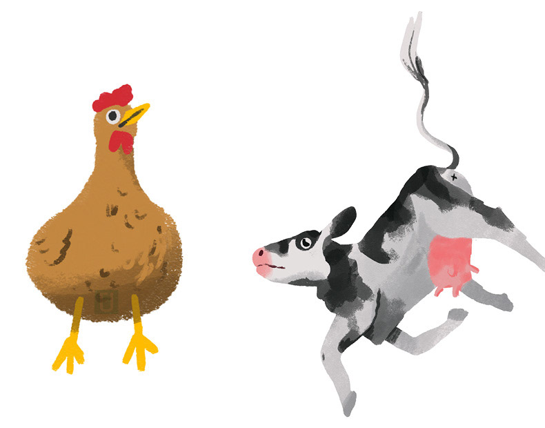 Verwirrte schwimmende Tiere