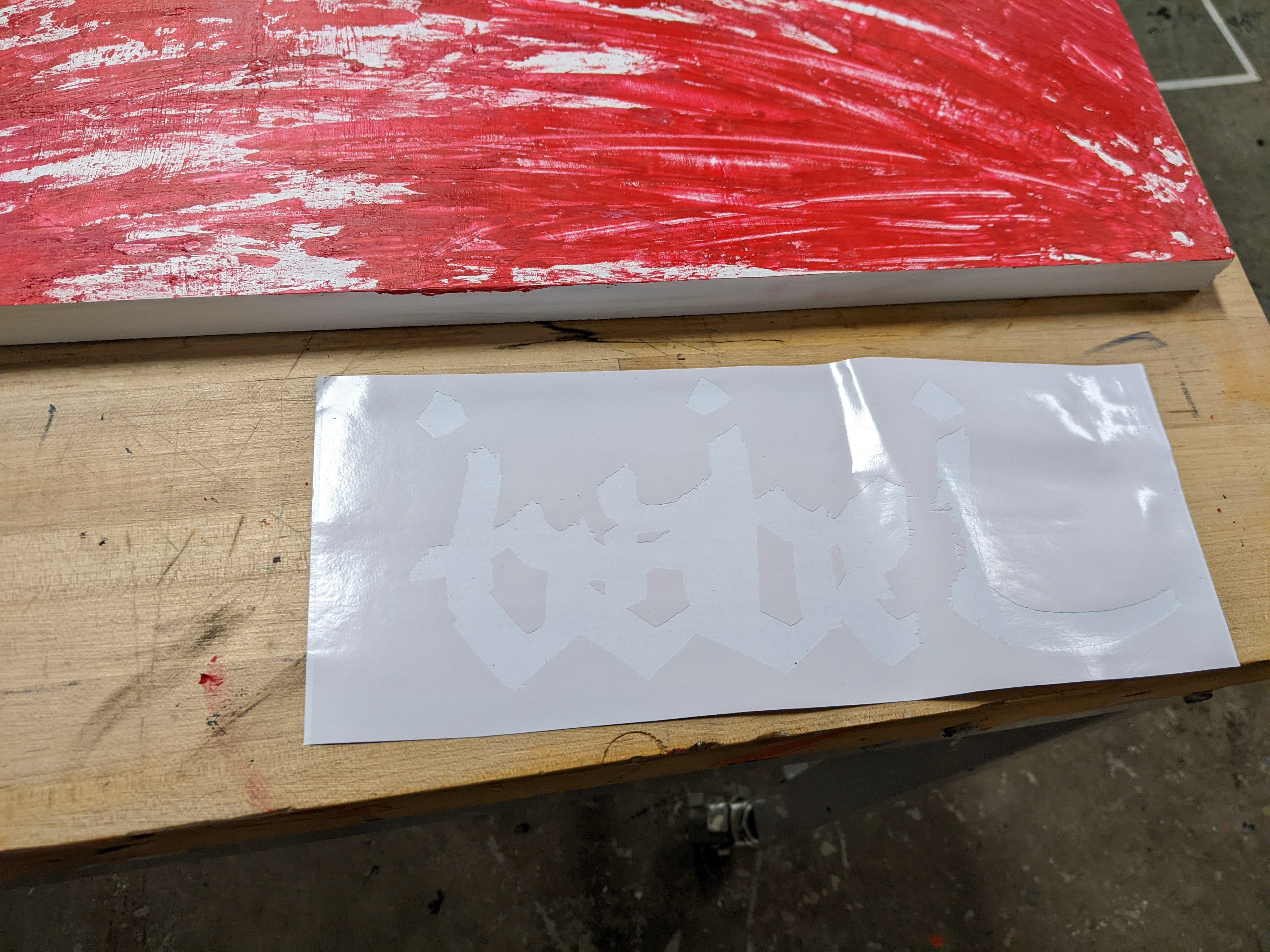 Graffiti vinyl cut out