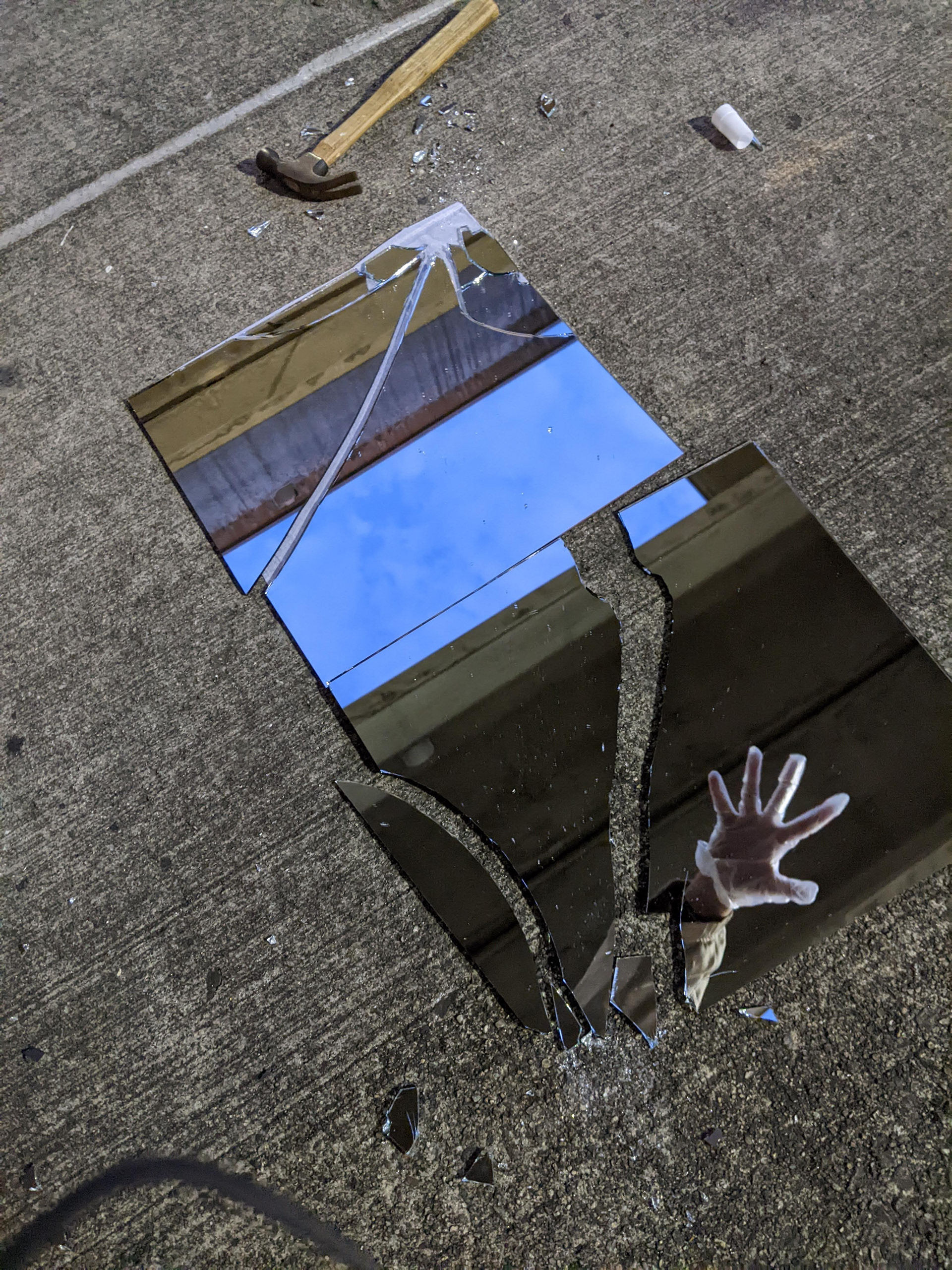 Process of Breaking Mirrors (21 years of bad luck)