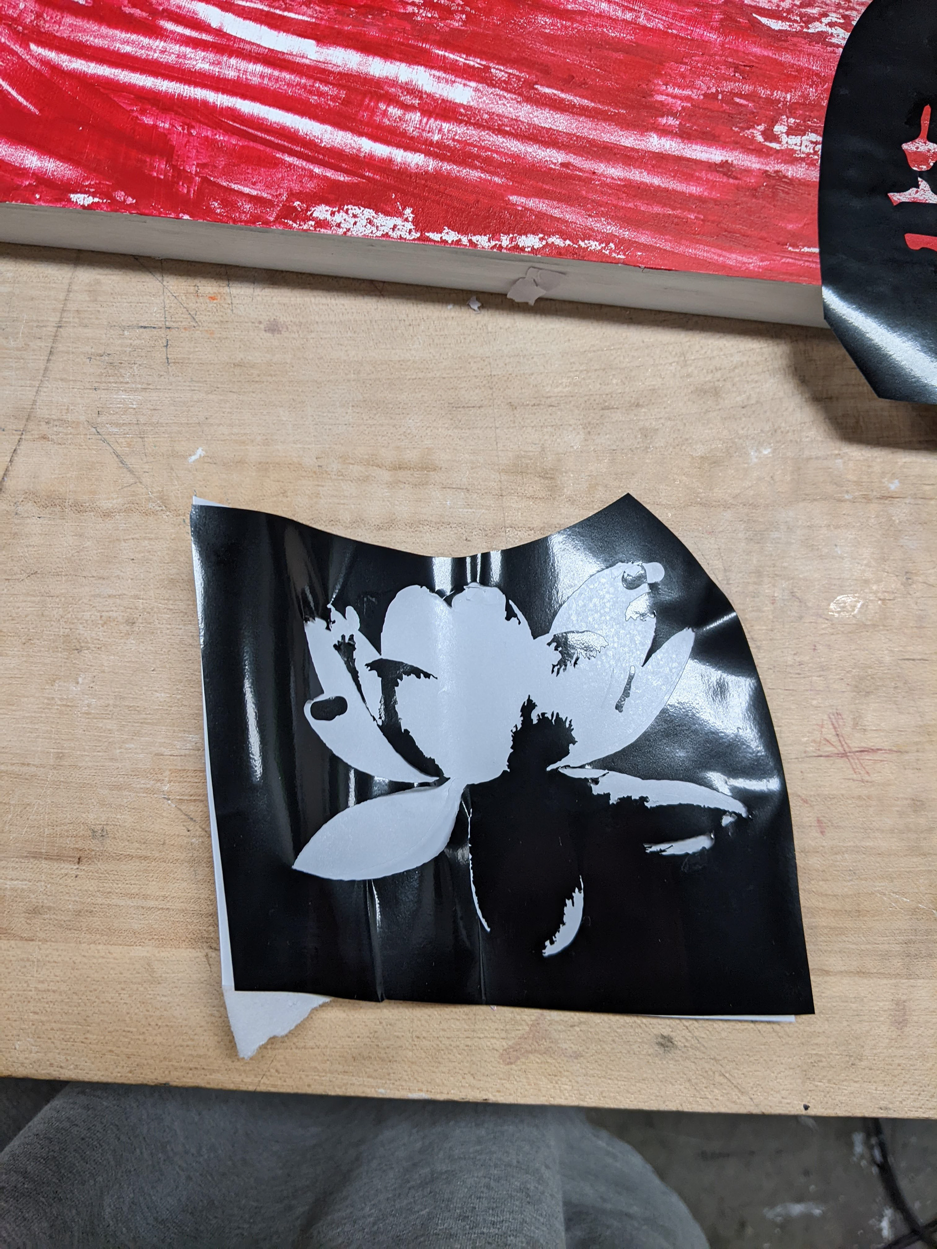 Flower vinyl cut out
