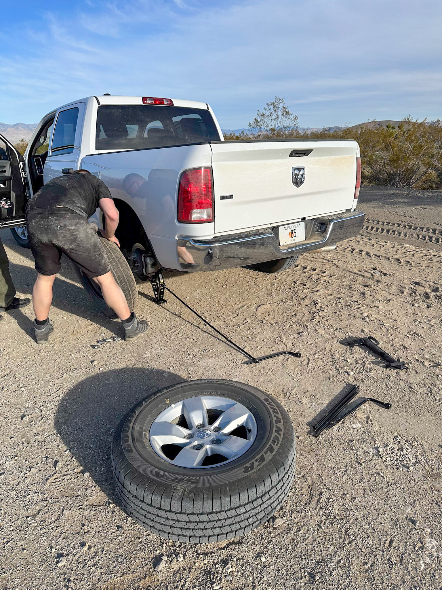Dodge RAM - flat tire