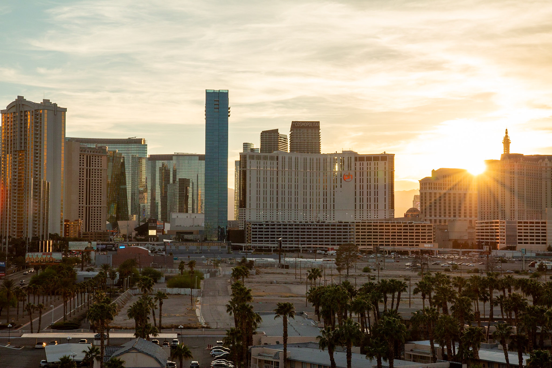 skyline of Las Vegas
