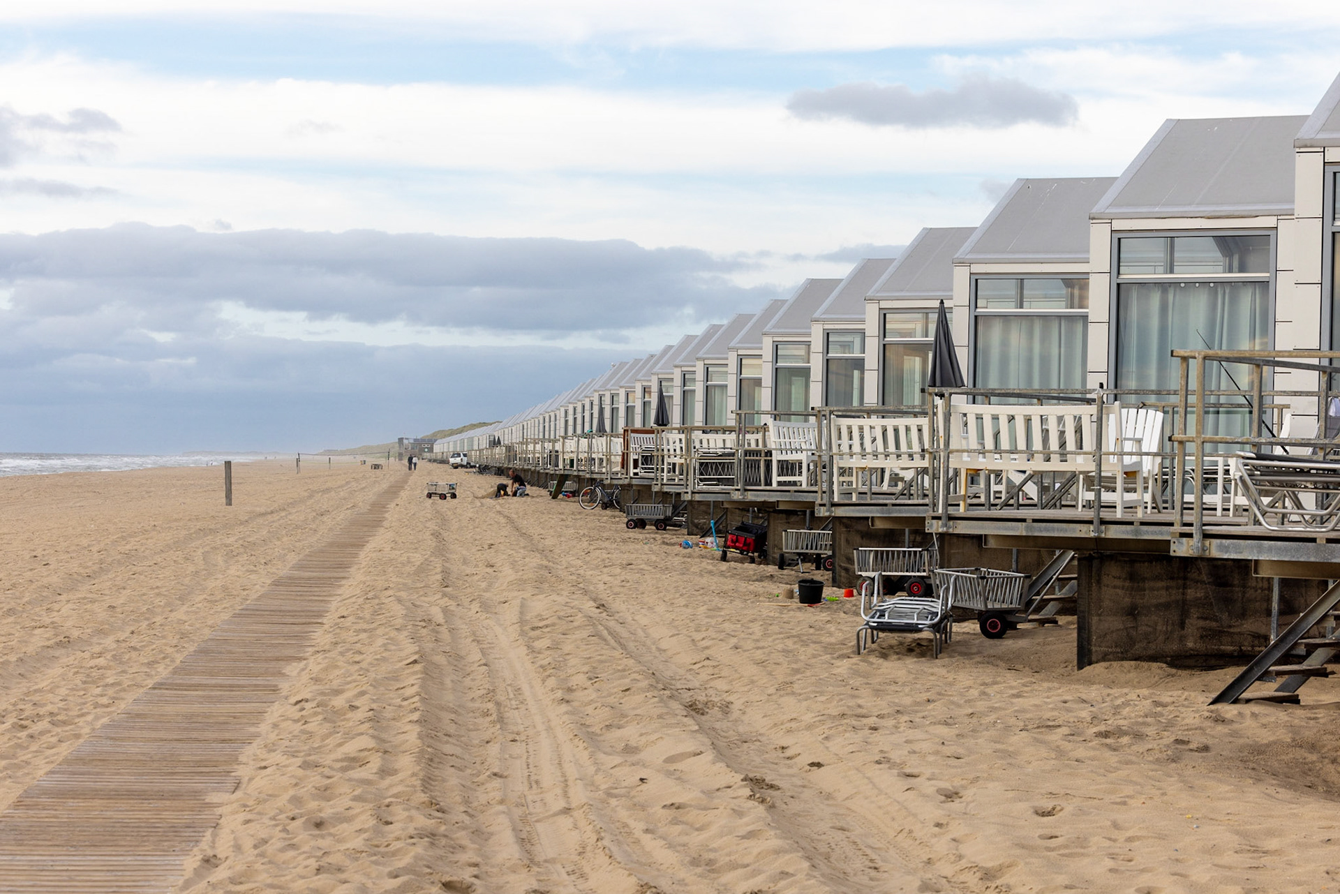 the beach hotel offers a great view of the beach and the sea.