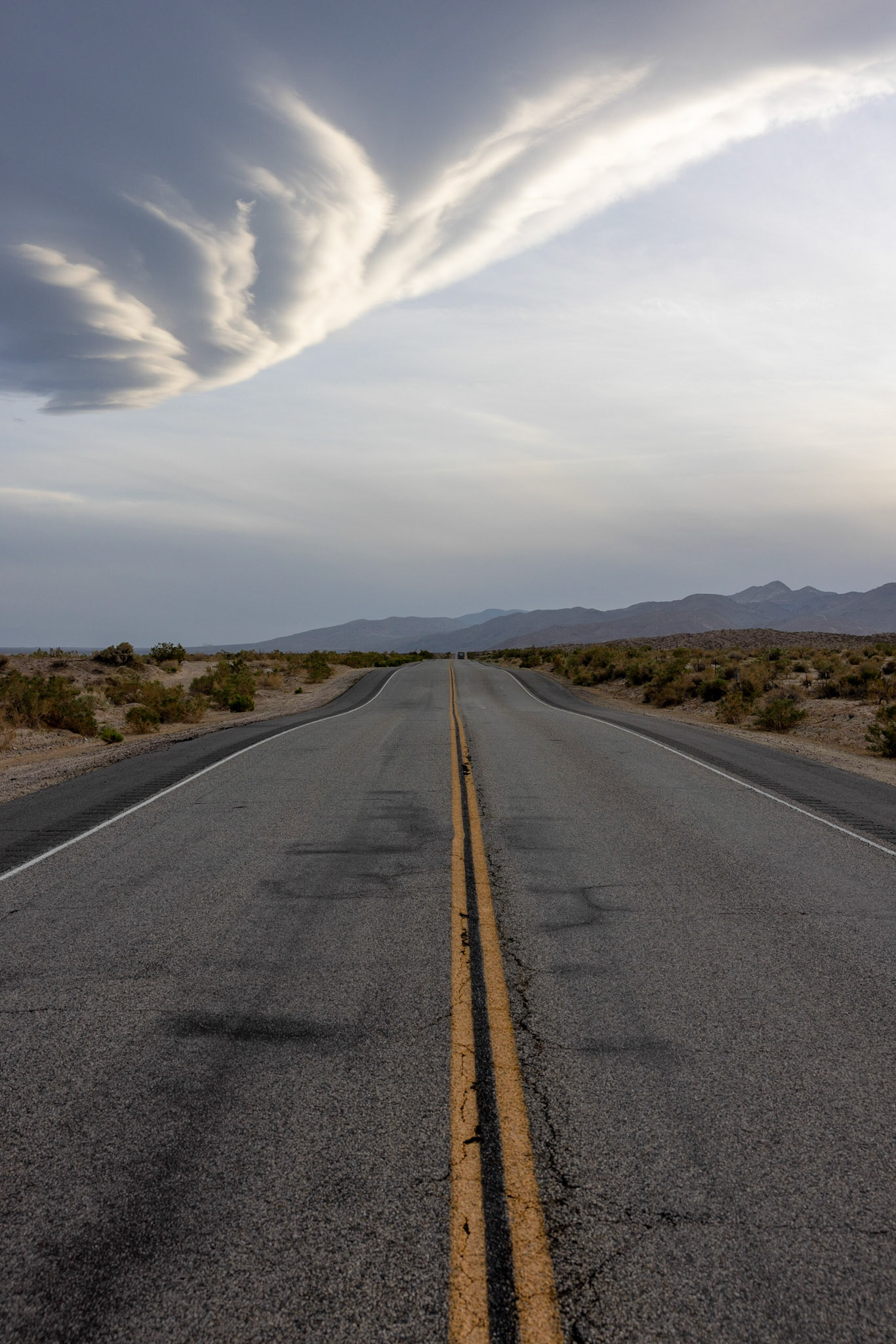 USA-Highway with Clouds