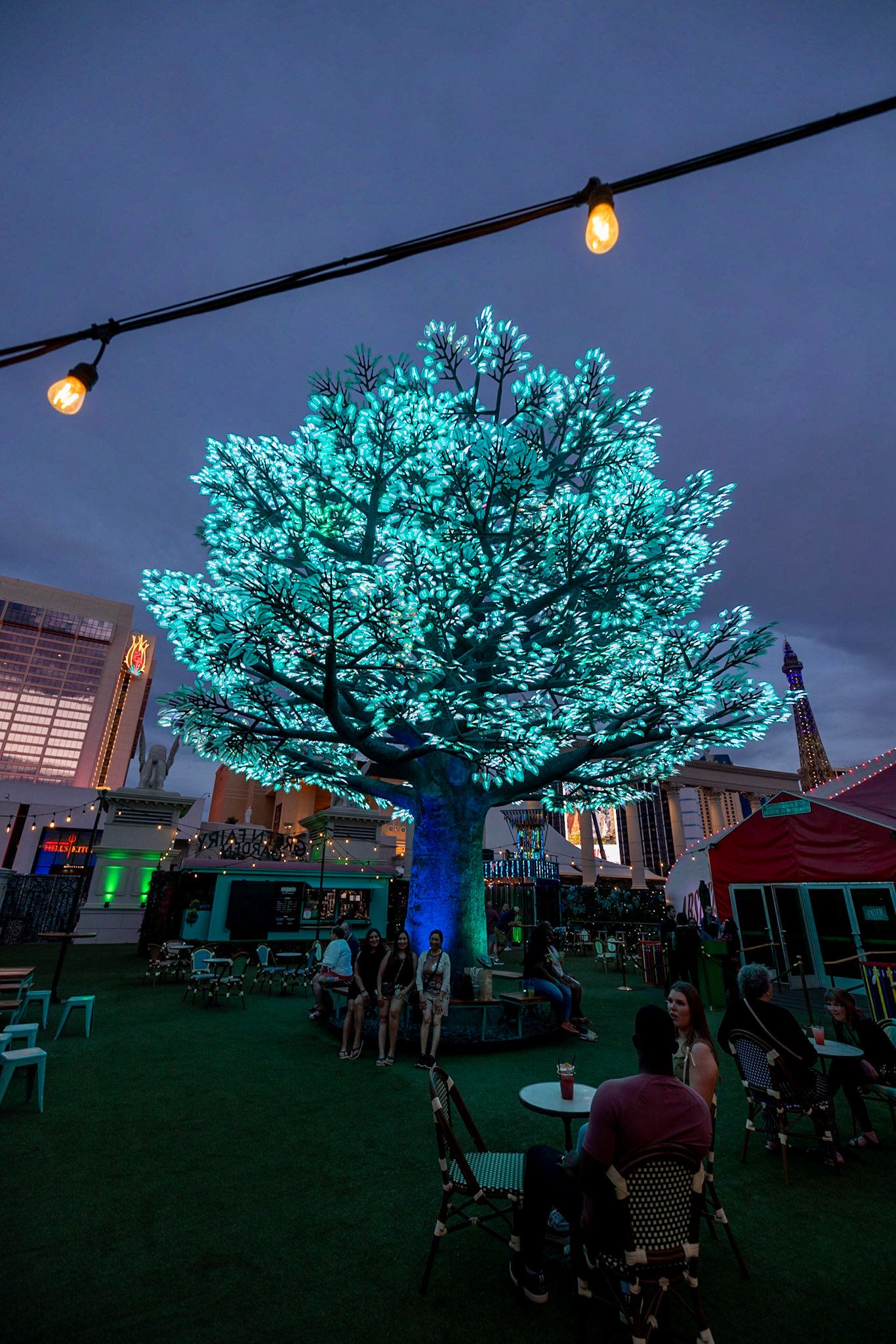 Las Vegas glowing tree