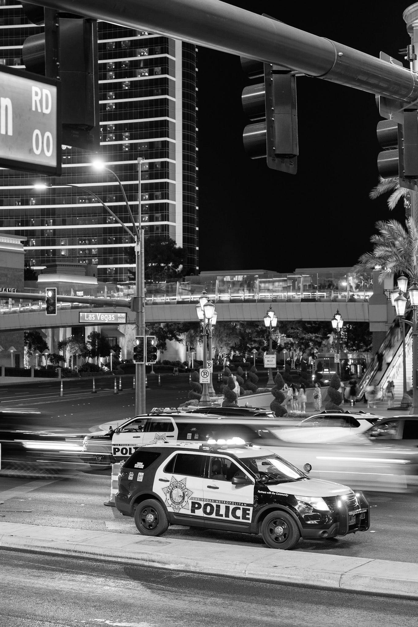 Las Vegas Police black and white