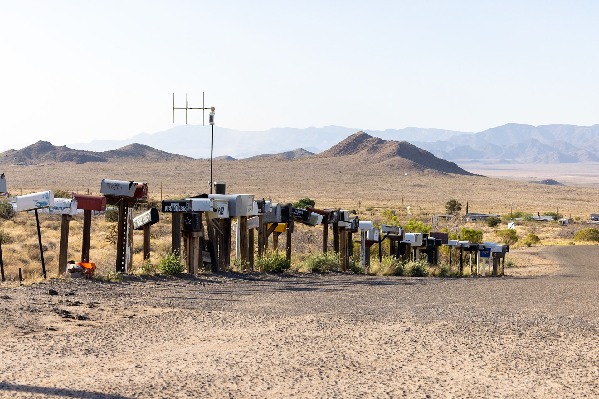mailboxes in the wilderness