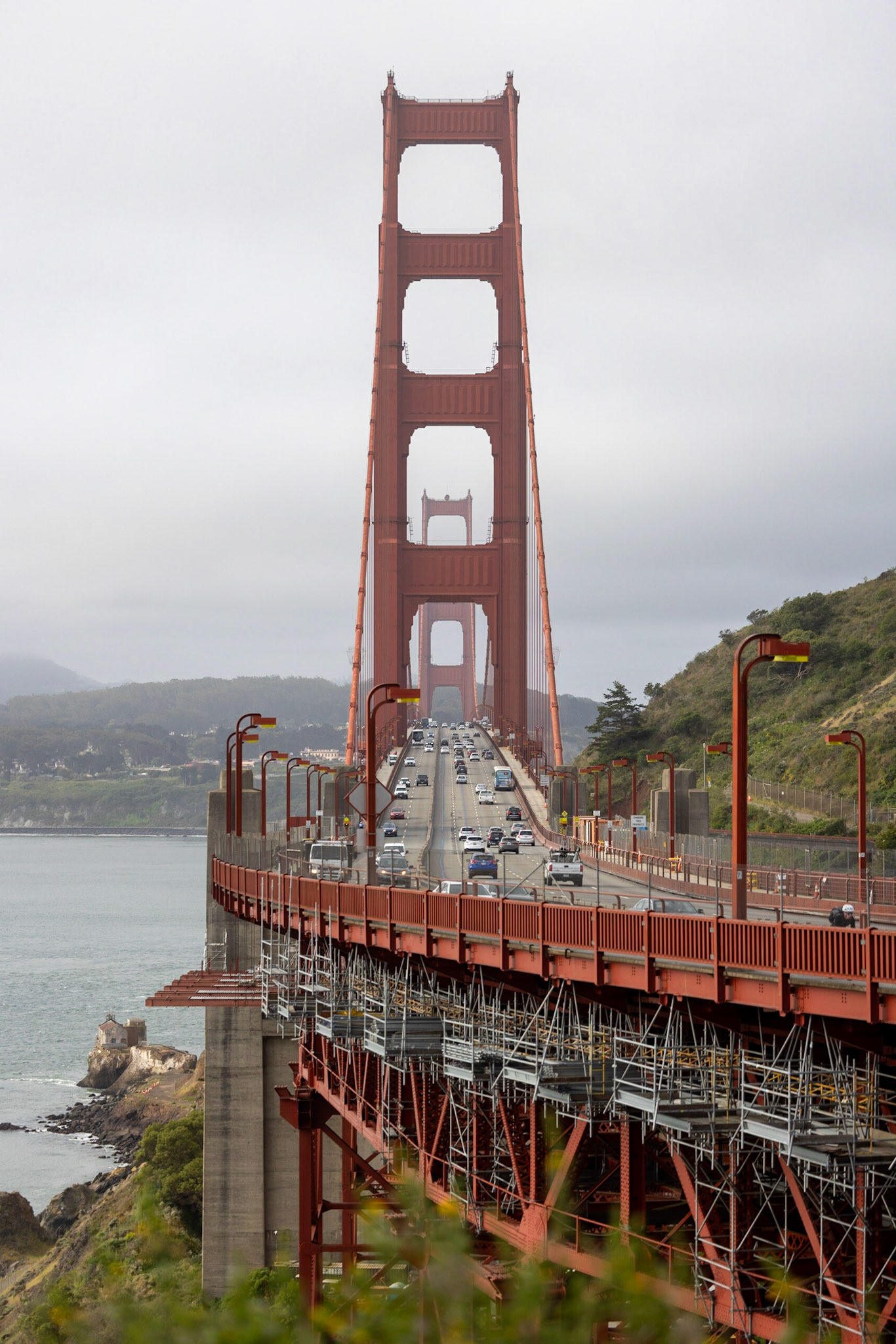 the Golden Gate Bridge from the north shore in the Golden Gate National Recreation Area