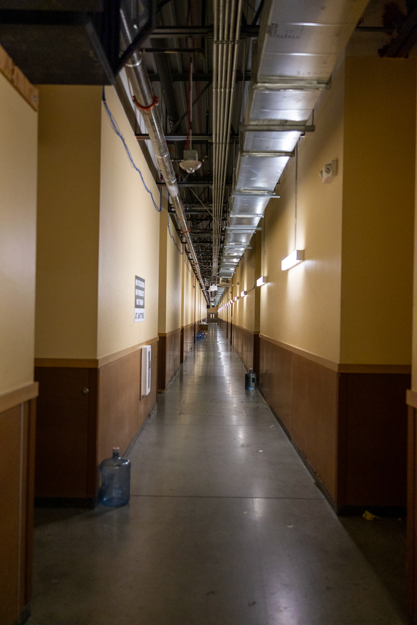 behind a shopping mall