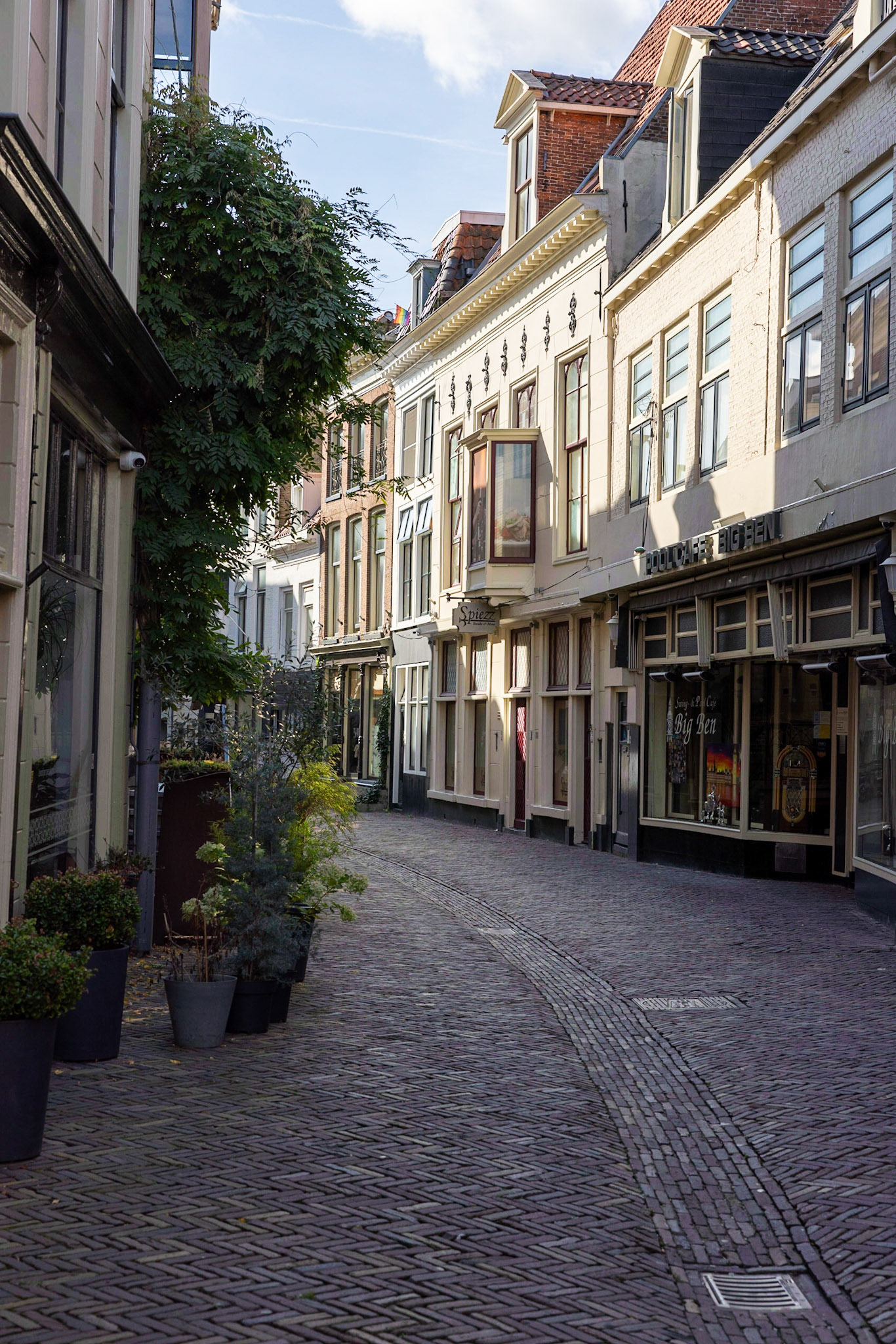 the center of the city of Leeuwarden with its small beautiful streets