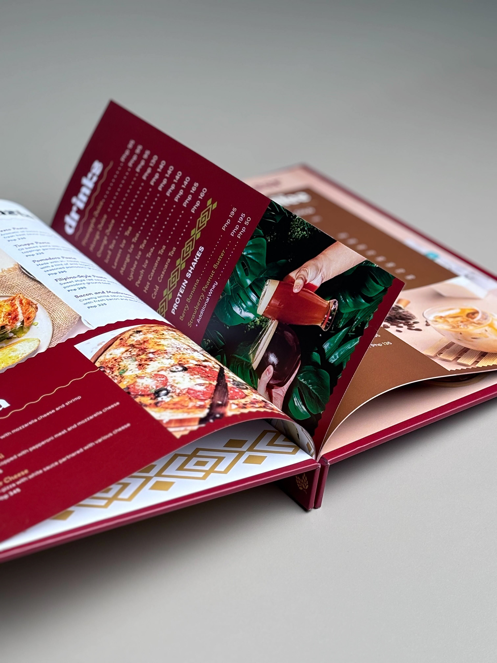 We did the design and print for Brew Locale's menu.