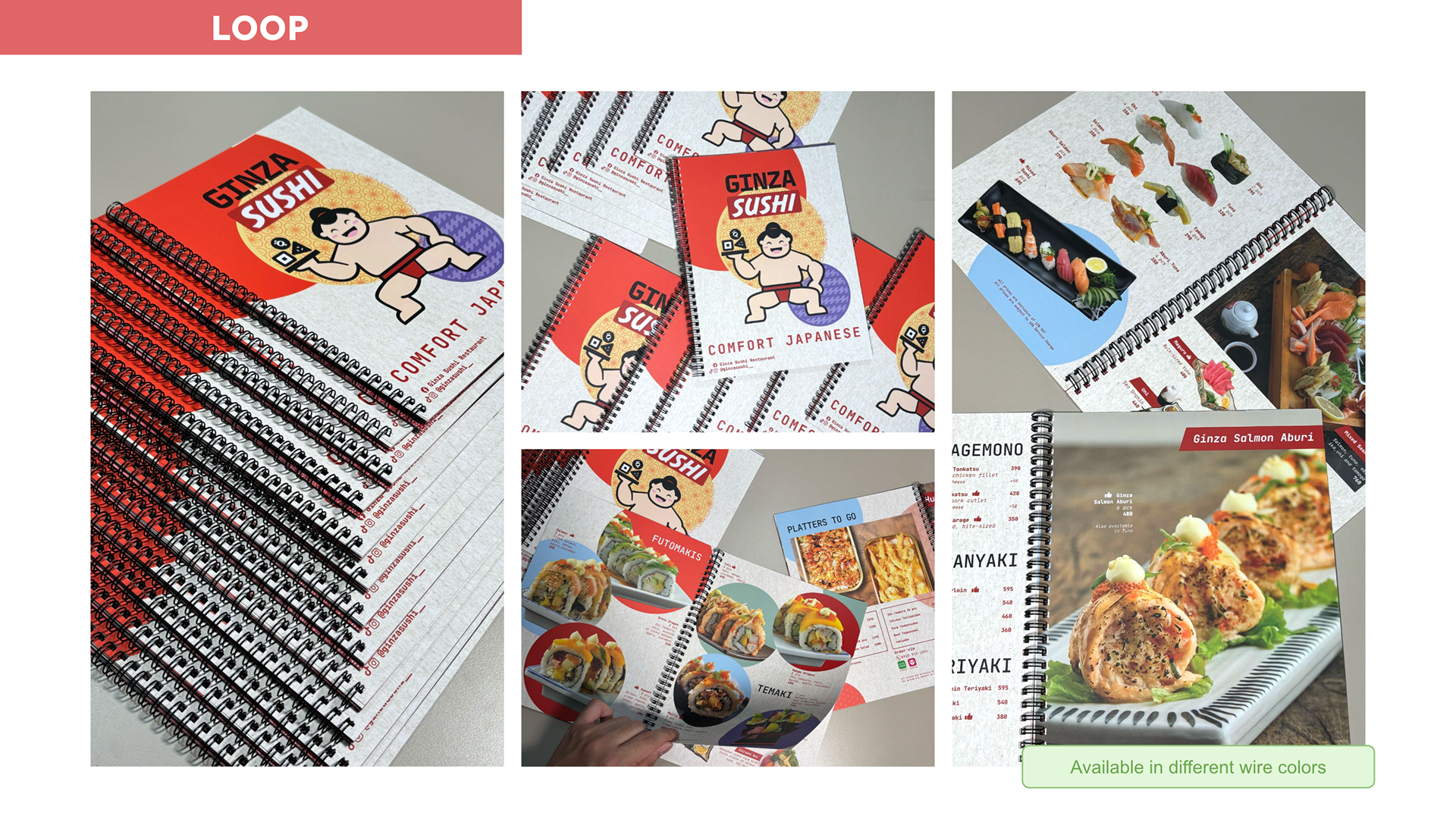 Ginza Sushi | Waterproof Loop Menu, Synthetic