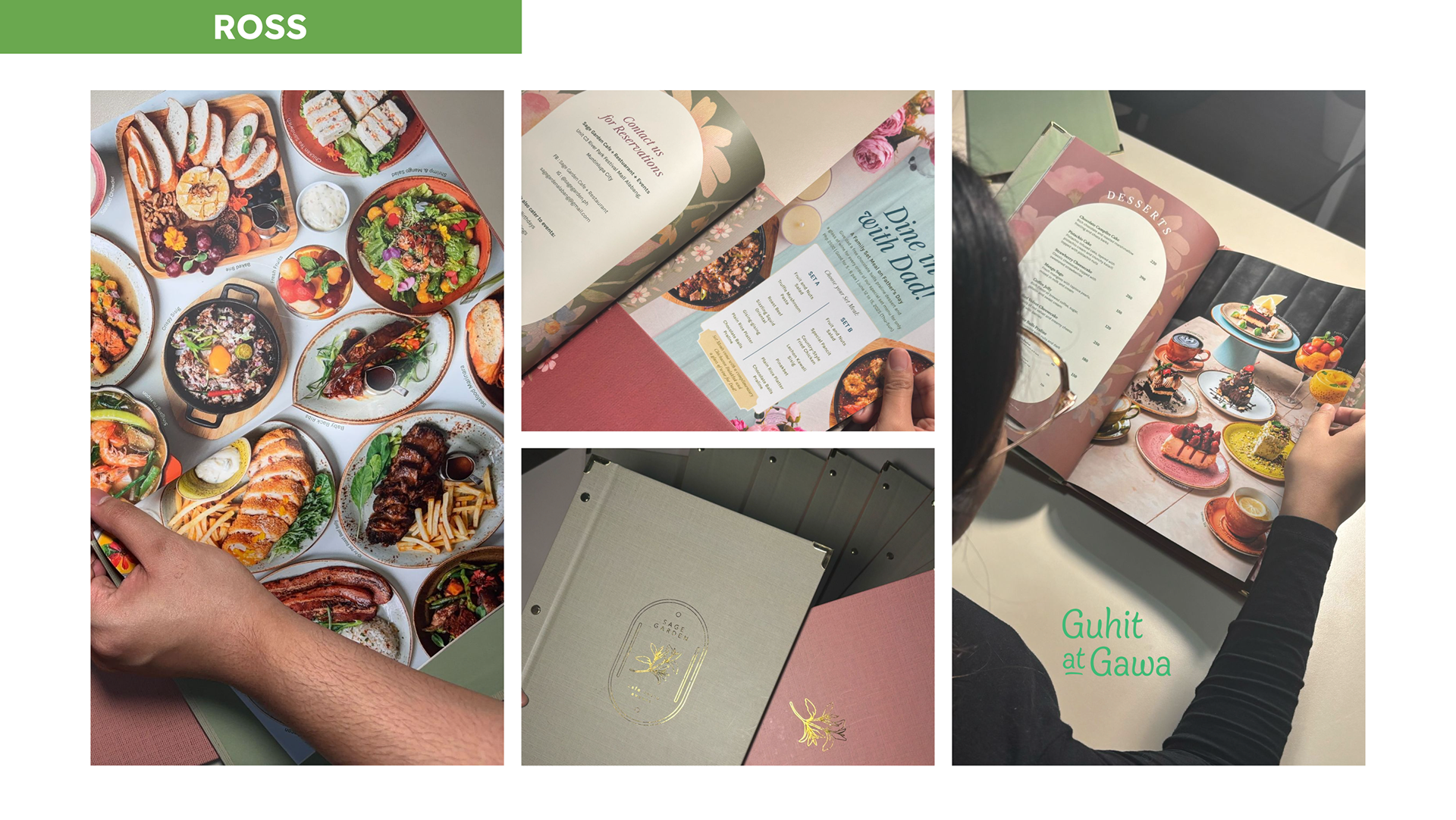 Sage Garden Alabang | Ross Hardbound Menu