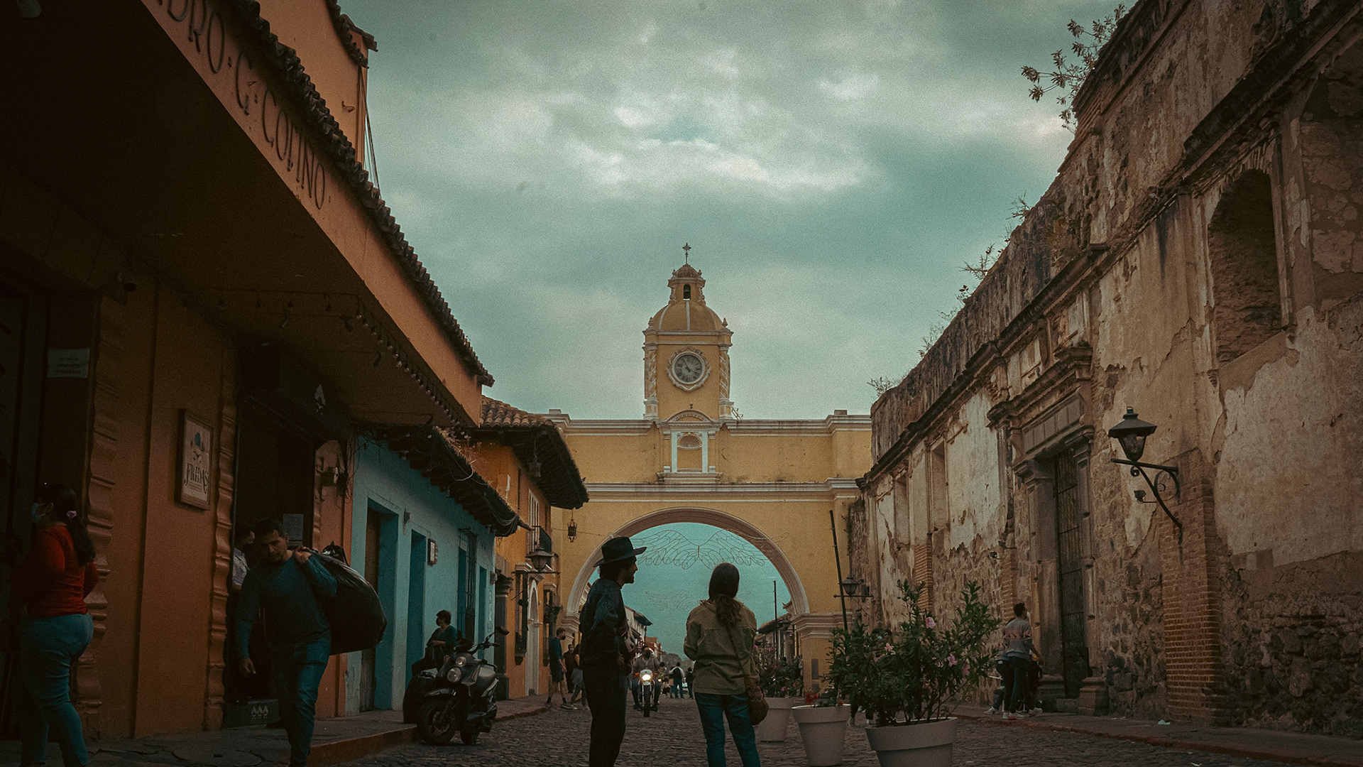 Antigua Guatemala and its charming cobblestone streets.