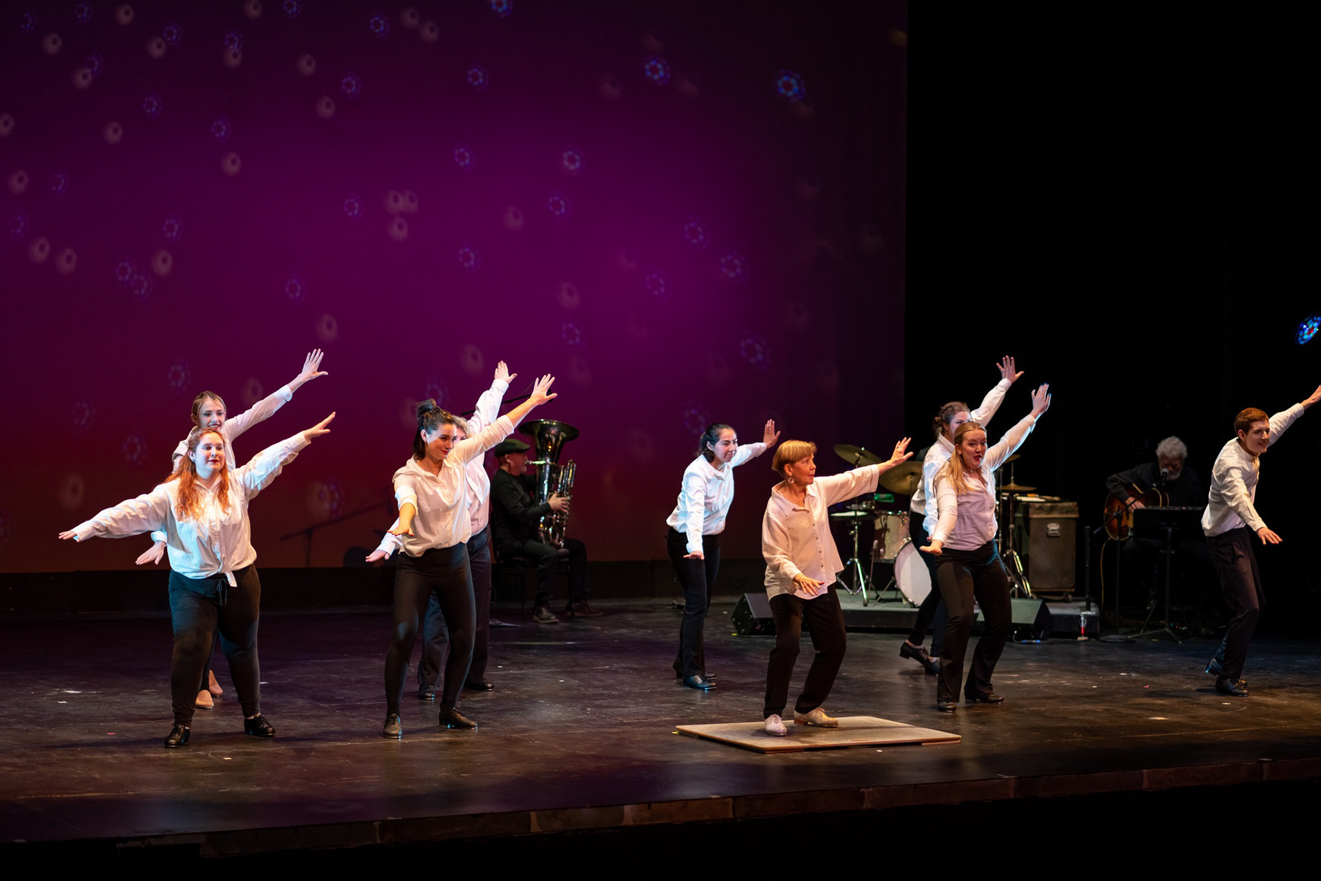 Connections - Oregon Center for the Arts | I engineered a dance concert. I made a speaker plot that could be utilized by multiple different designers to convey very different soundscapes.