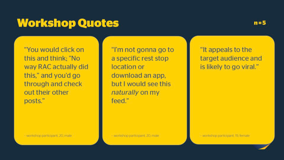 Quotes from workshop facilitation