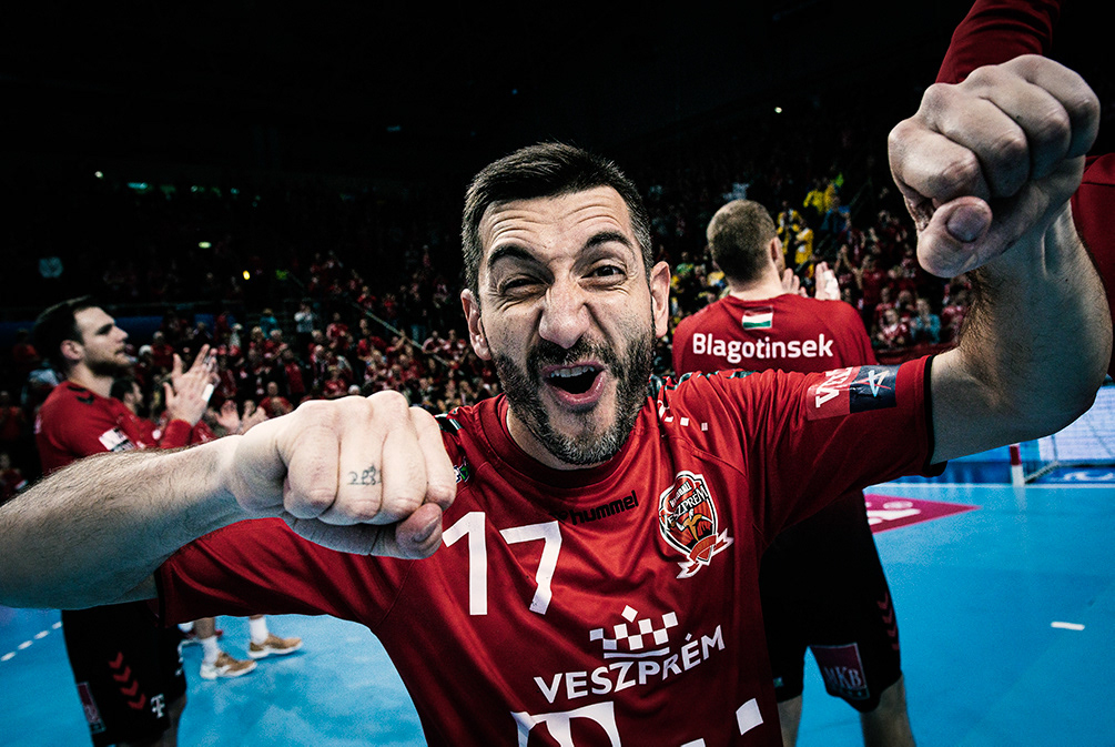 Dragan Gajic Slovenian, Croatian, French and Hungarian Champion, Telekom Veszprém. ©ZM