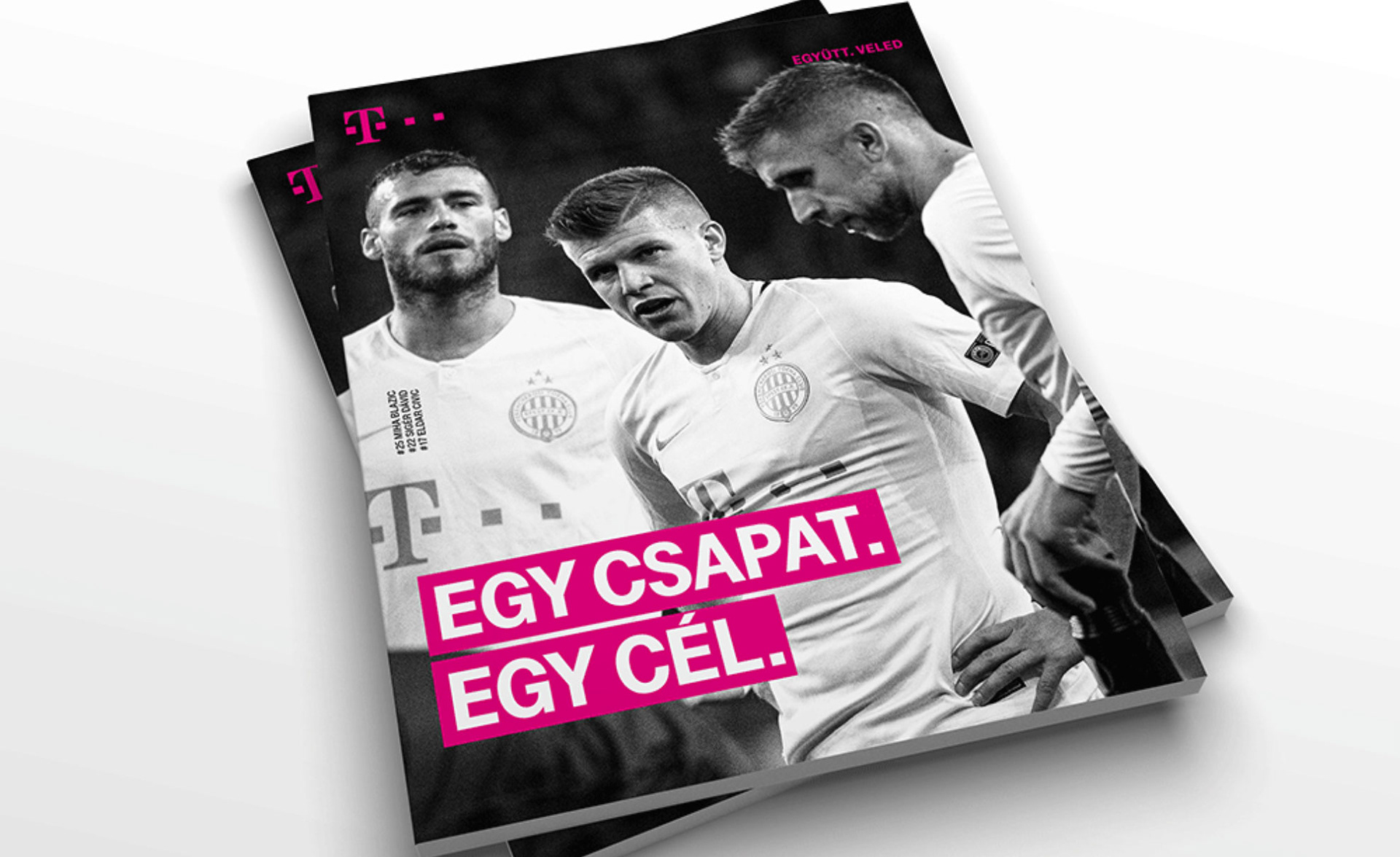 Telekom sport: "1 team 1 goal" goal press ad. Photo ©ZM
