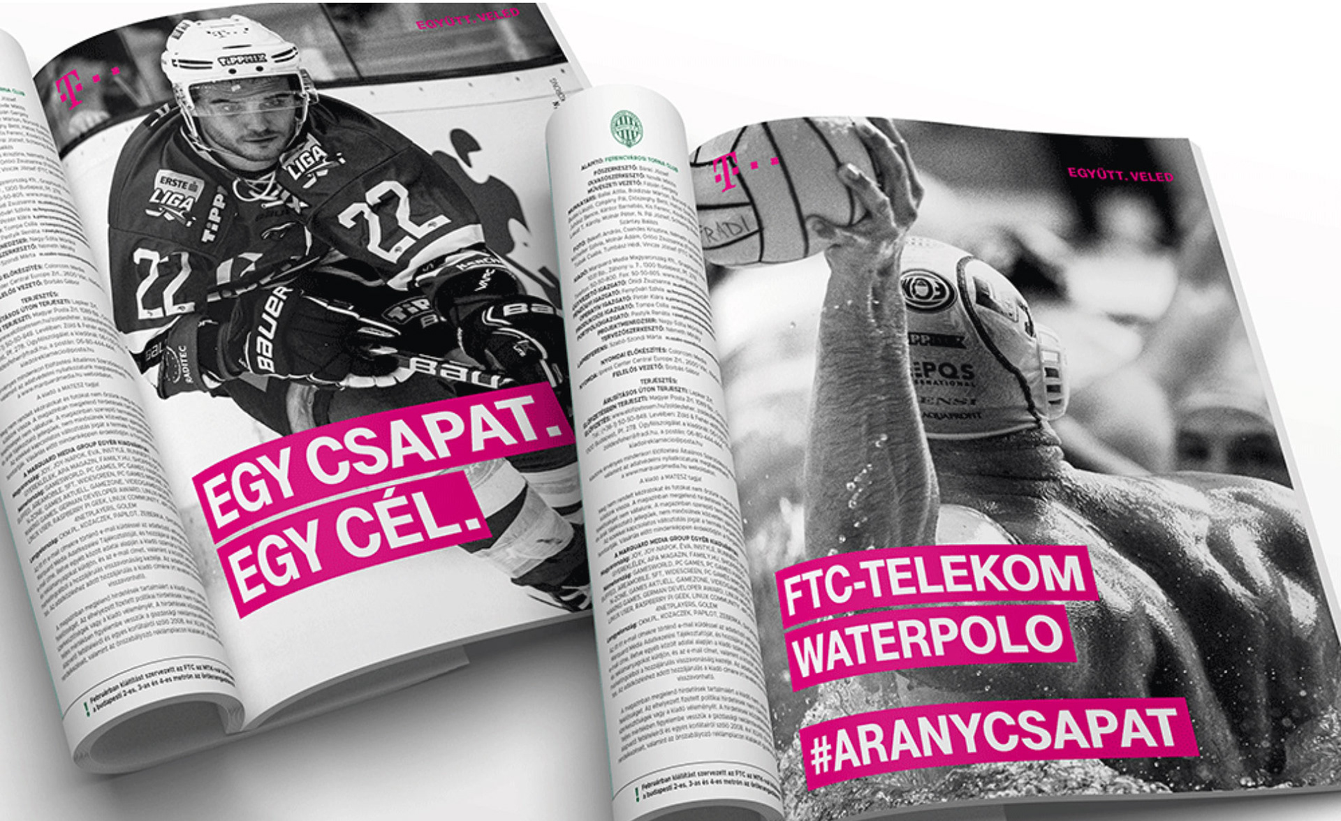 Telekom sport "1 team 1 goal" press ad. Photo ©ZM