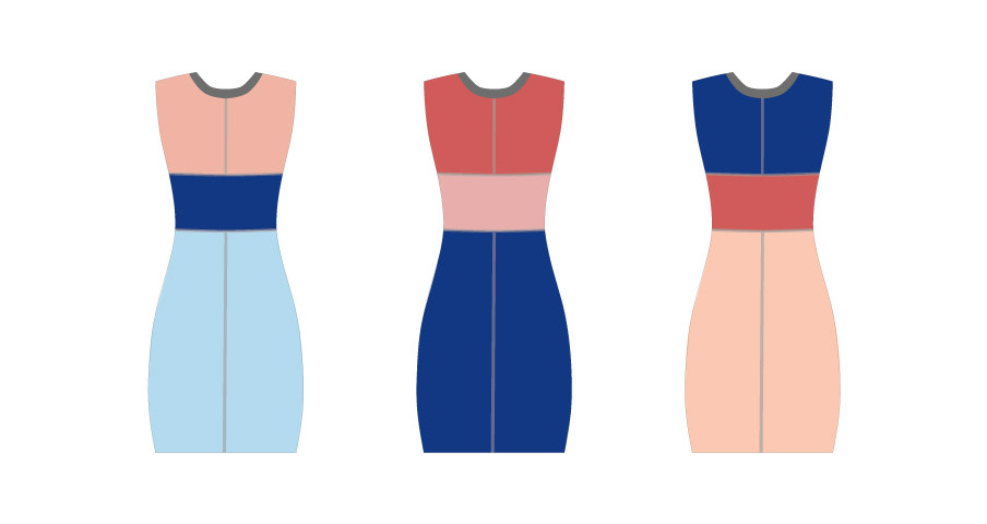 Block Colour Dresses