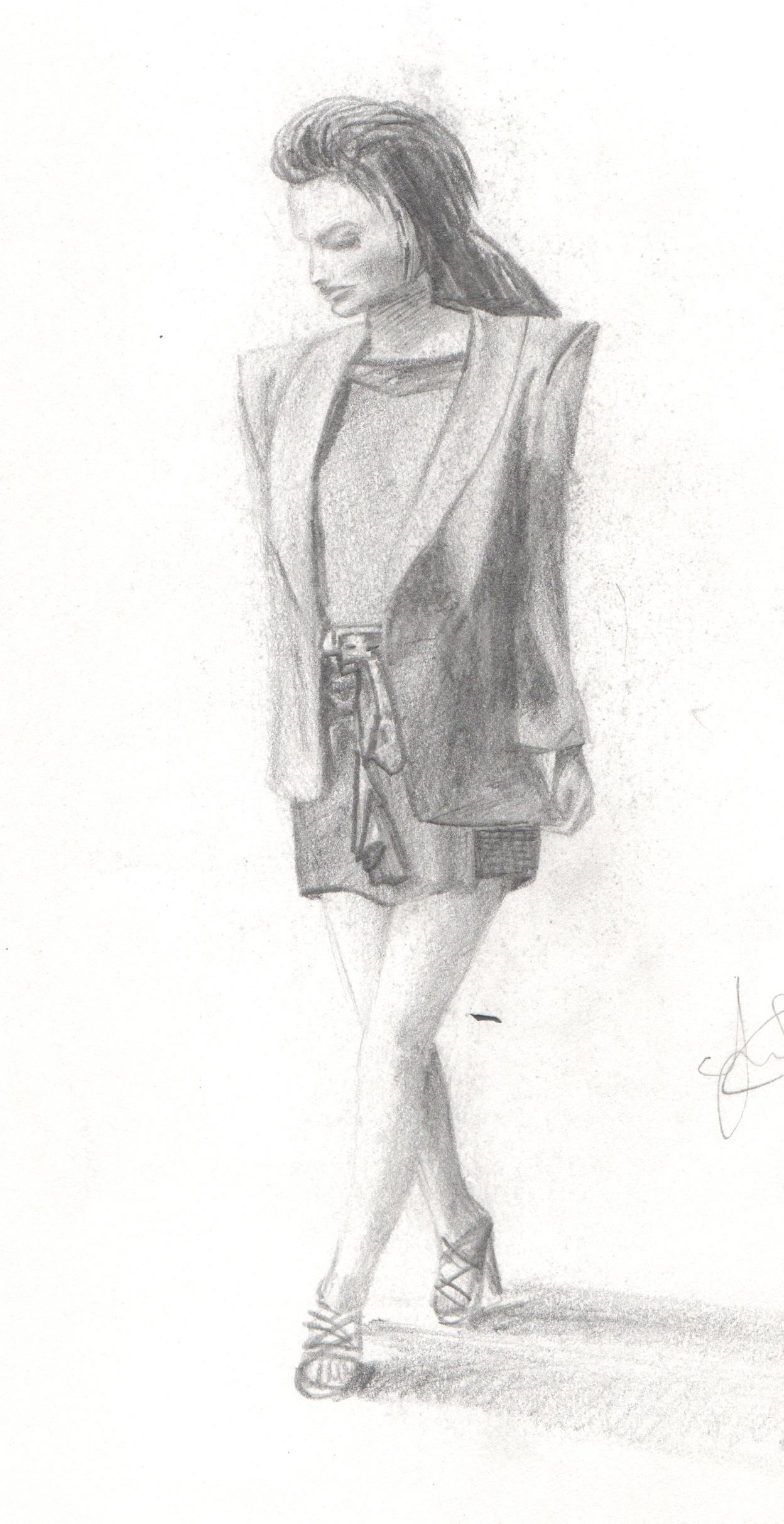 Fashion inspired sketch