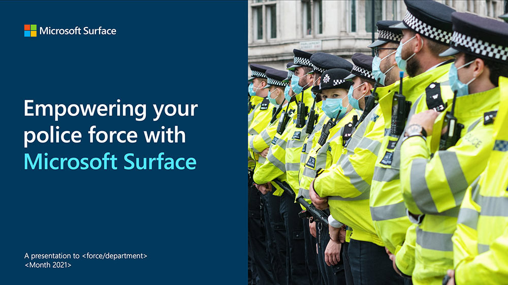 Empowering your police force with Microsoft Surface