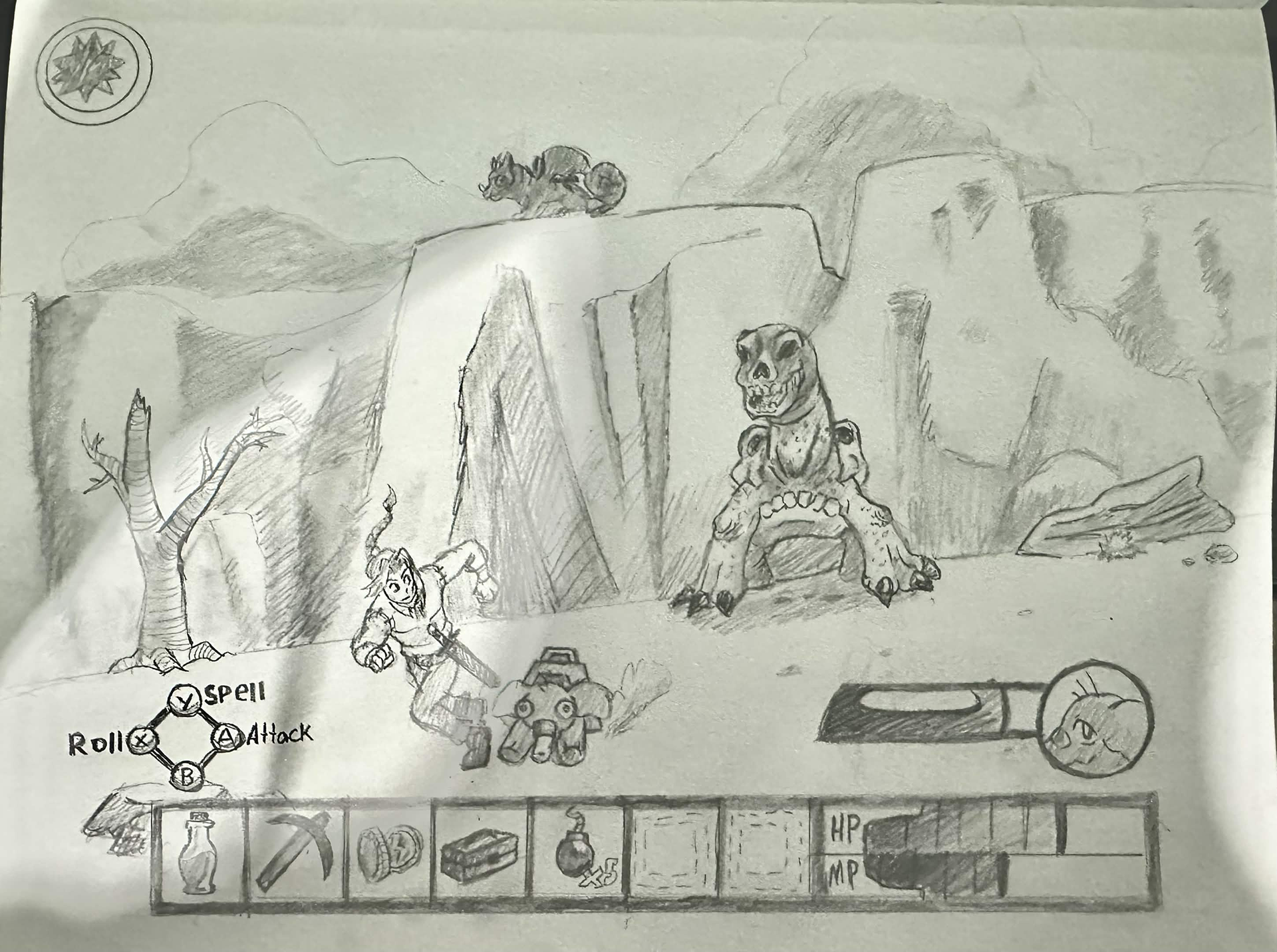 In-game sketch