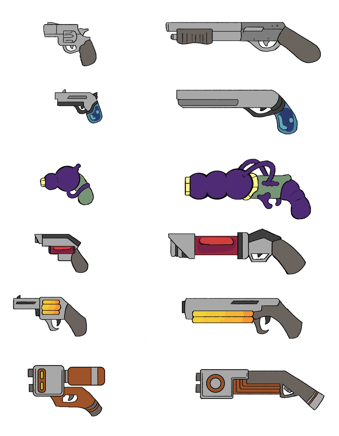 Guns for Sci-fi project