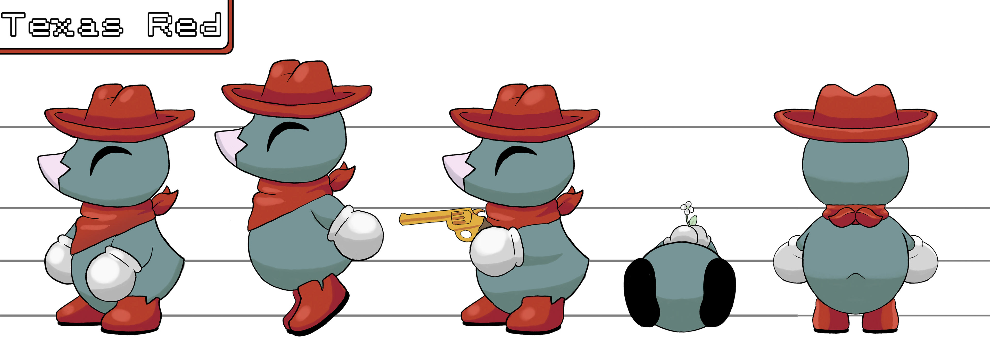 Texas Red Model Sheet