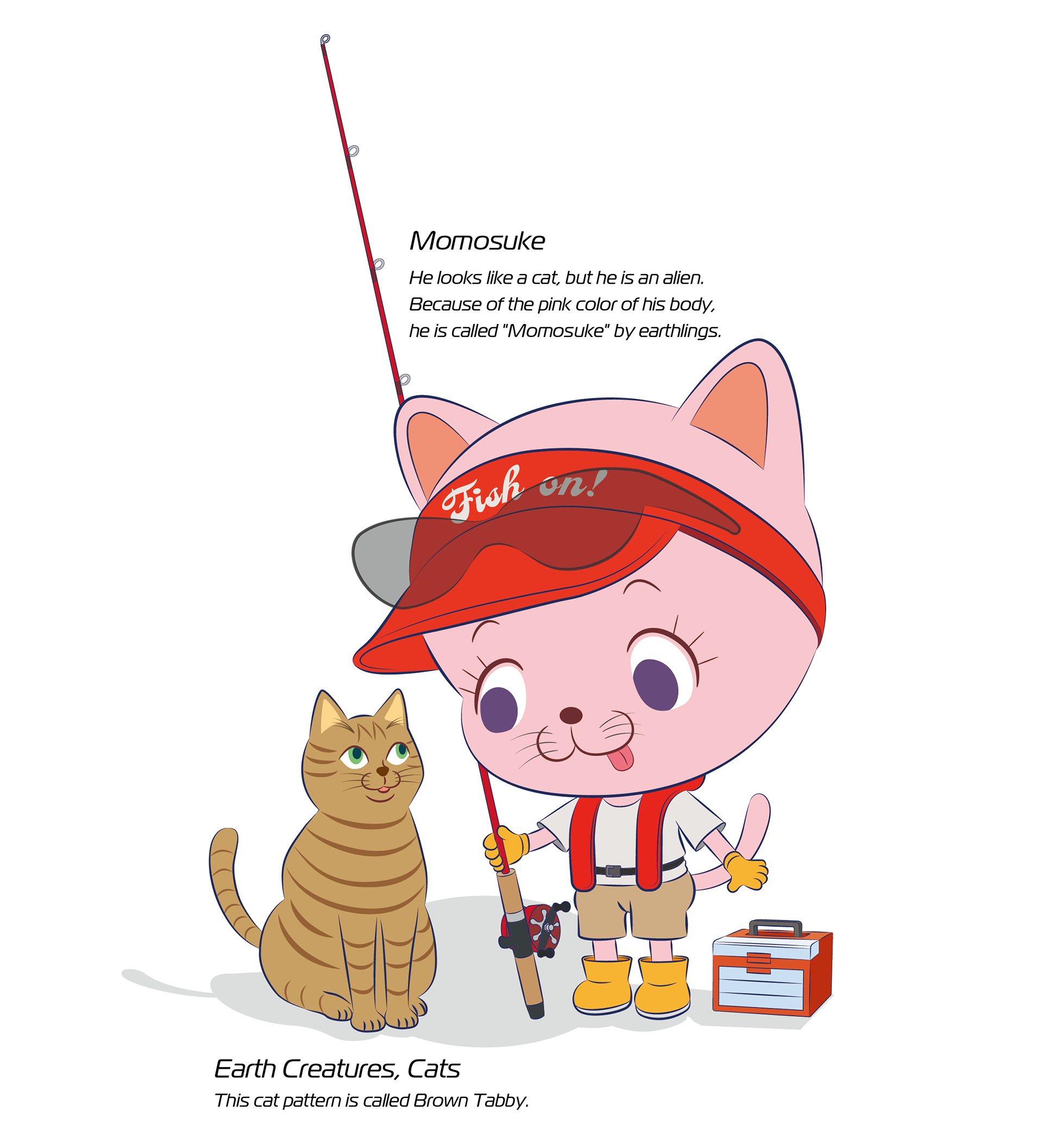 Cat and humanoid cat