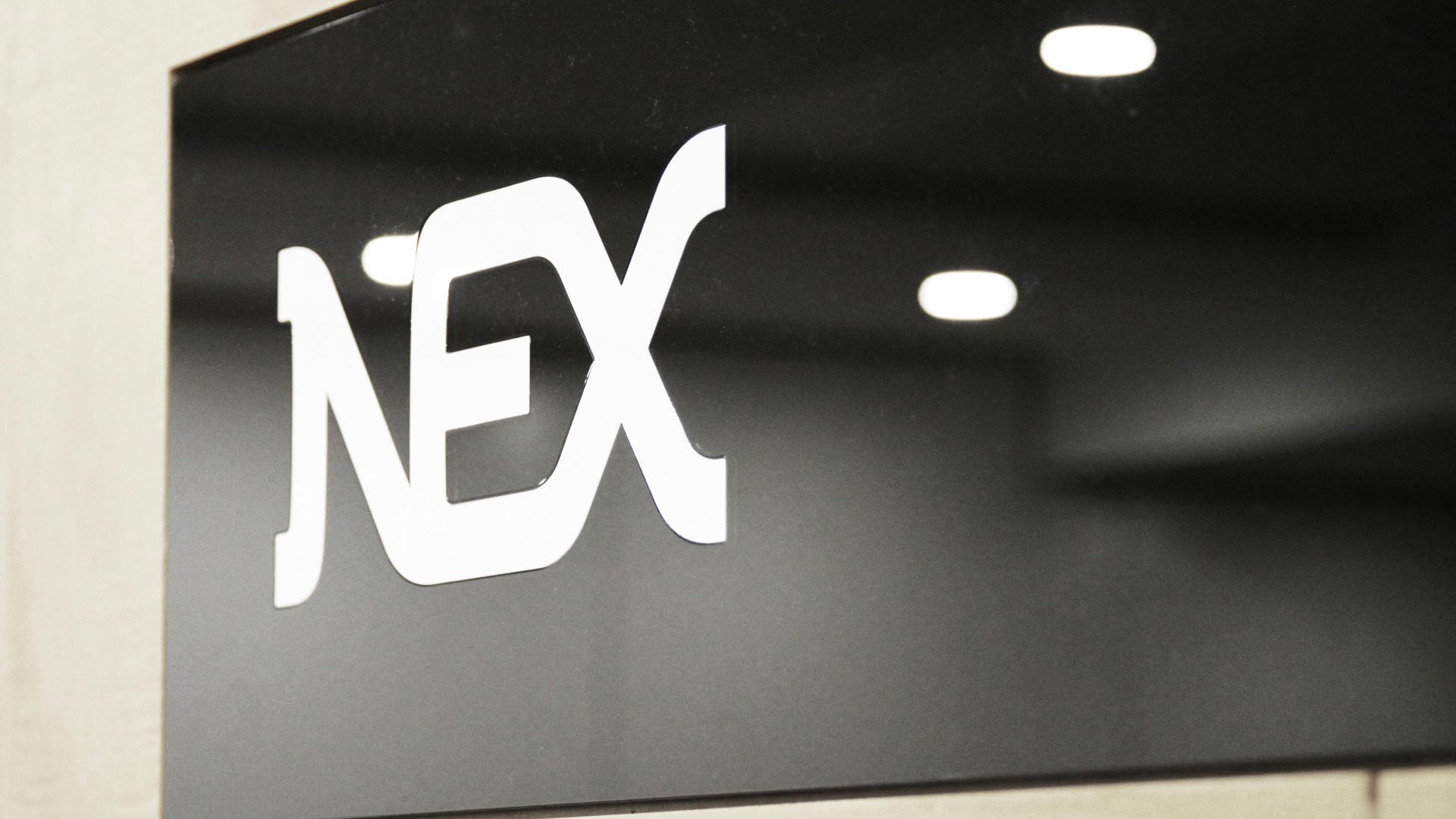 NEX signgage – branding, visual identity